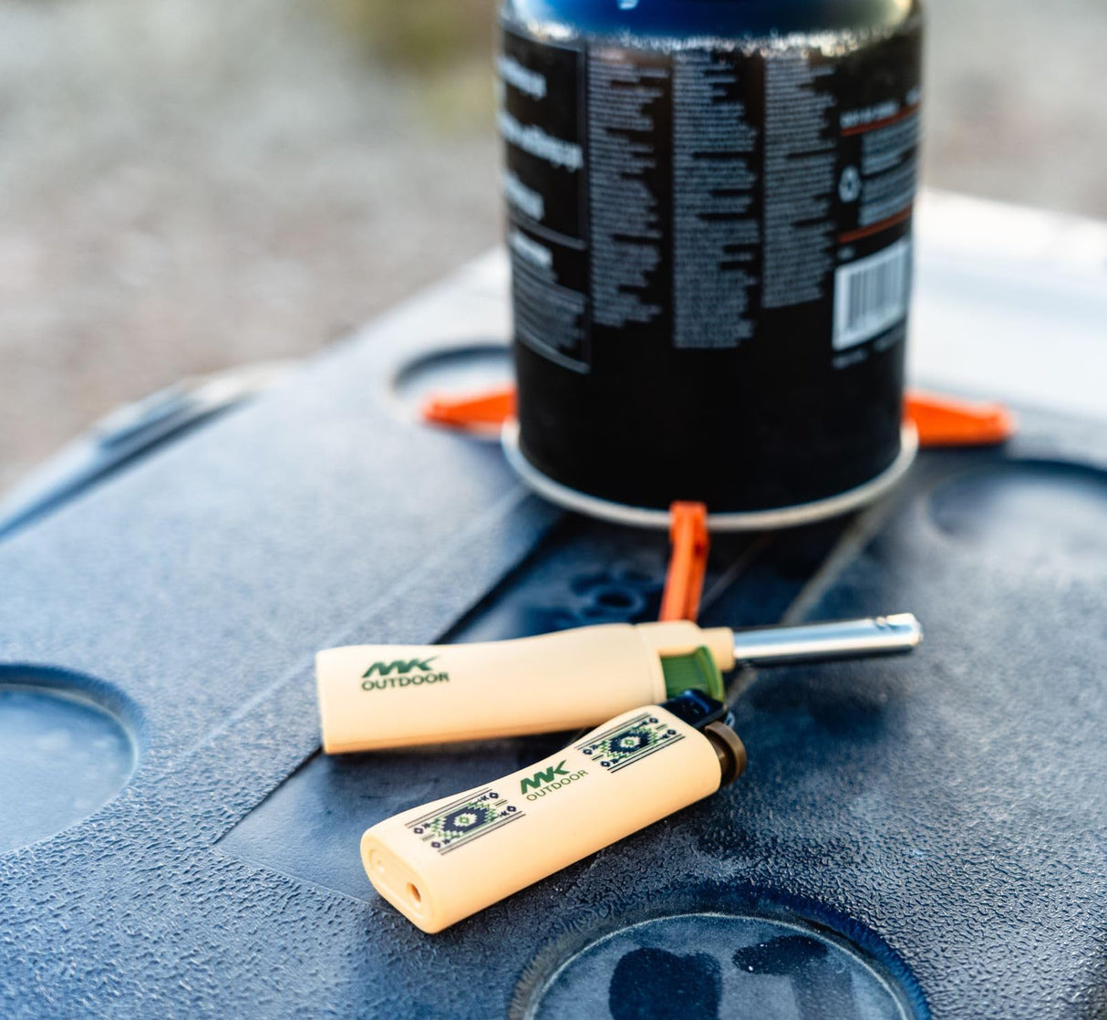 MK Lighter 5pcs. Outdoor Series Candle Lighters, Windproof Torch Flame, Ideal Lighters for Candles, BBQ Grills, Camping Lighters, Outdoor Activities, Refillable Butane, Multipurpose Lighters MK