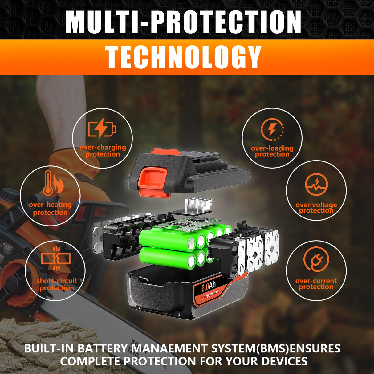 Supowill LBX2020 2Packs 20V 6.0Ah Replacement Battery for Black and Decker 20V Lithium Battery MAX LBXR20 LB20 LBX20 LBX4020 LST220, Compatible with Black and Decker 20V Battery Cordless Tools Supowill