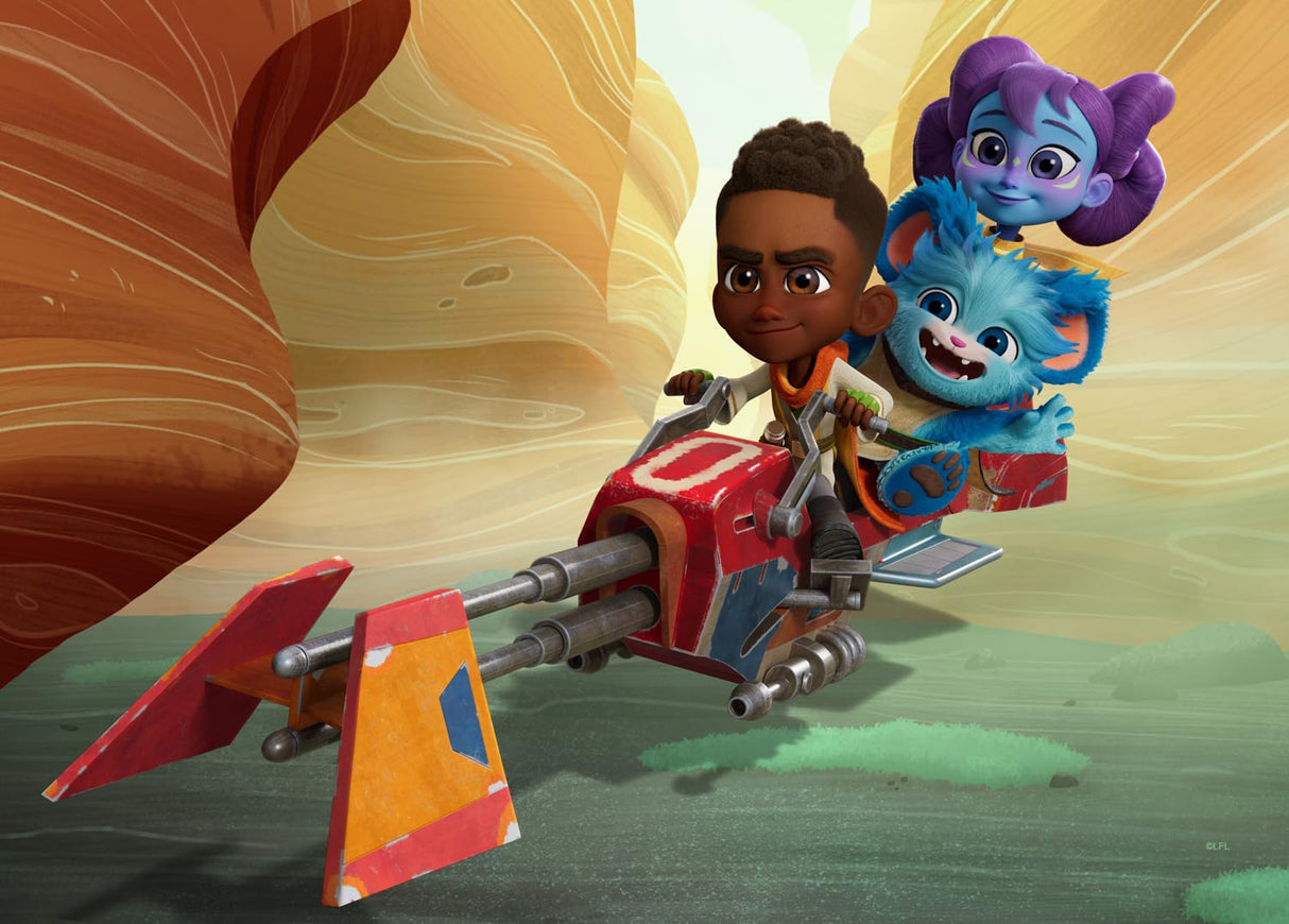 Buffalo Games - Star Wars - 4 X 1 Kids Multipack - Young Jedi Adventures Multipack - Multi Piece Jigsaw Puzzle for Adults -Challenging Puzzle Perfect for Game Nights Buffalo Games