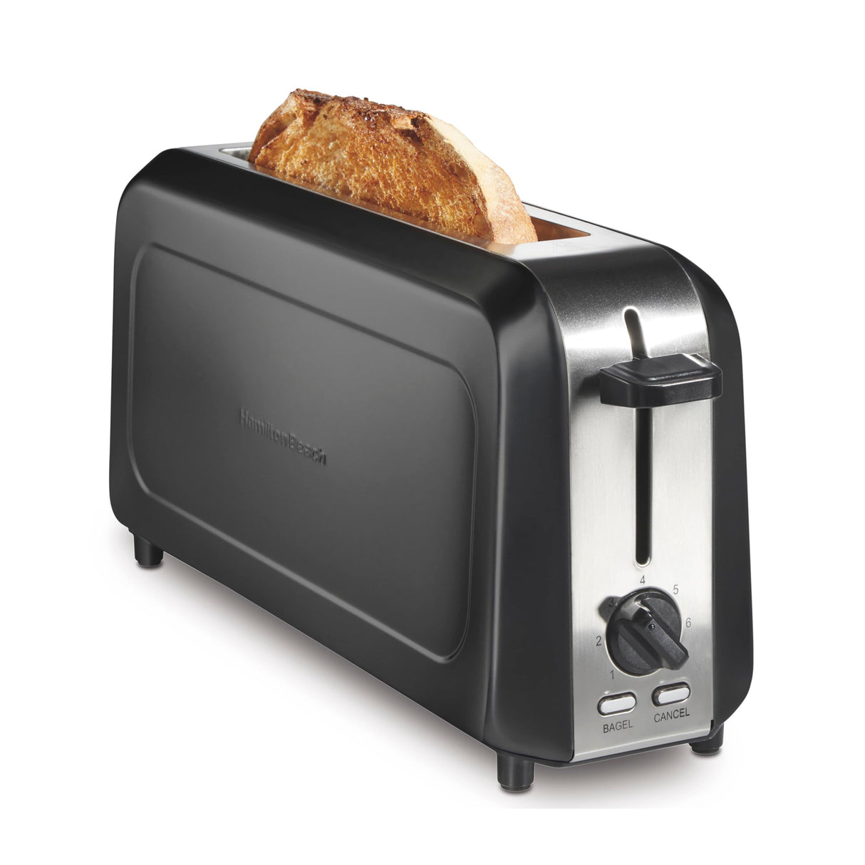 Hamilton Beach Extra Long Slot 2 Slice Toaster with Browning Control, Bagel Function, Cancel Button & Auto Shutoff, Modern Slim Design Fits Any Space, Black (22989) Hamilton Beach