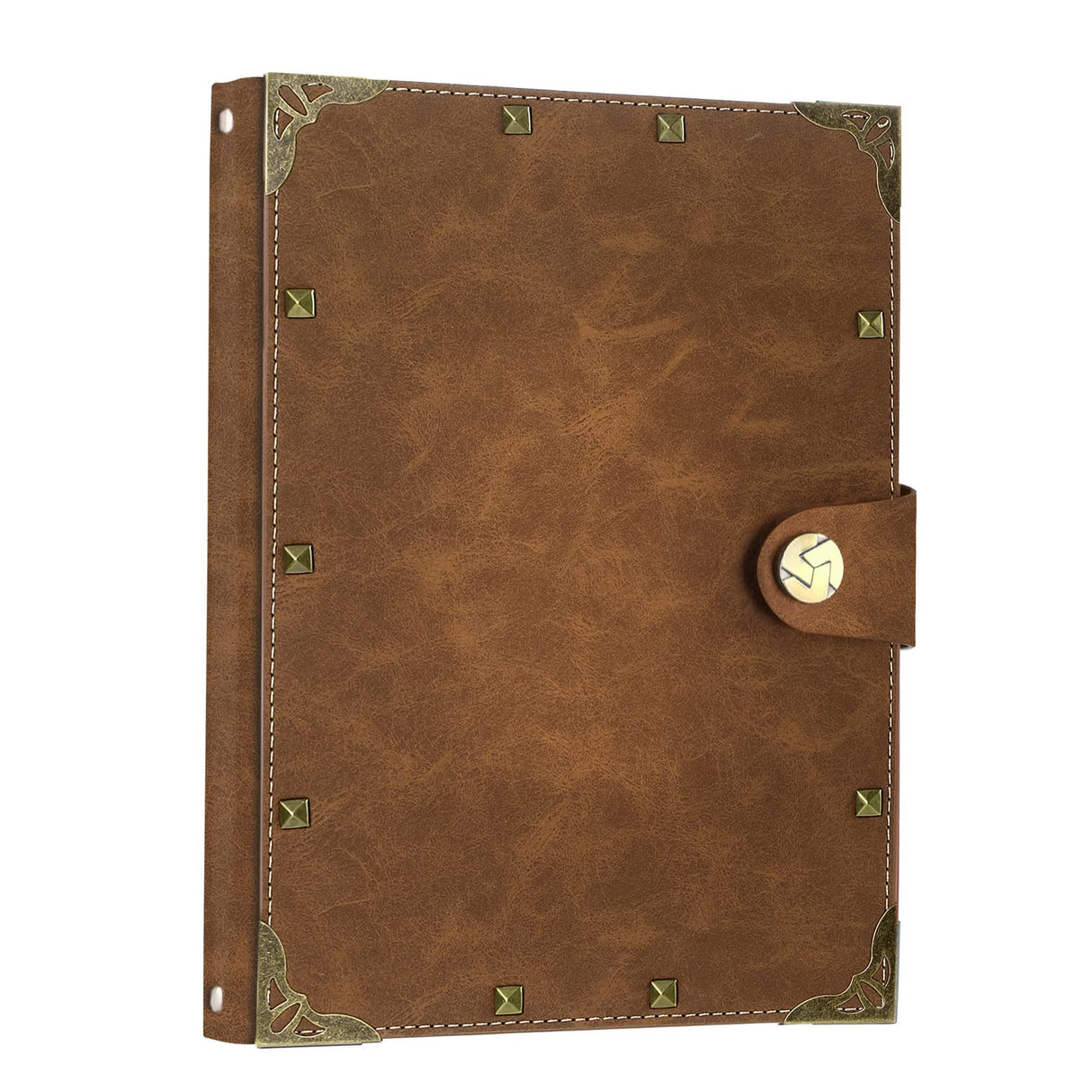 SEEHAN A5 Journal Vintage Binder Journal Notebook 200 Pages, PU Leather Blank Journal Sketchbook A5 Notepads Travel Journal for Writing Drawing SEEHAN