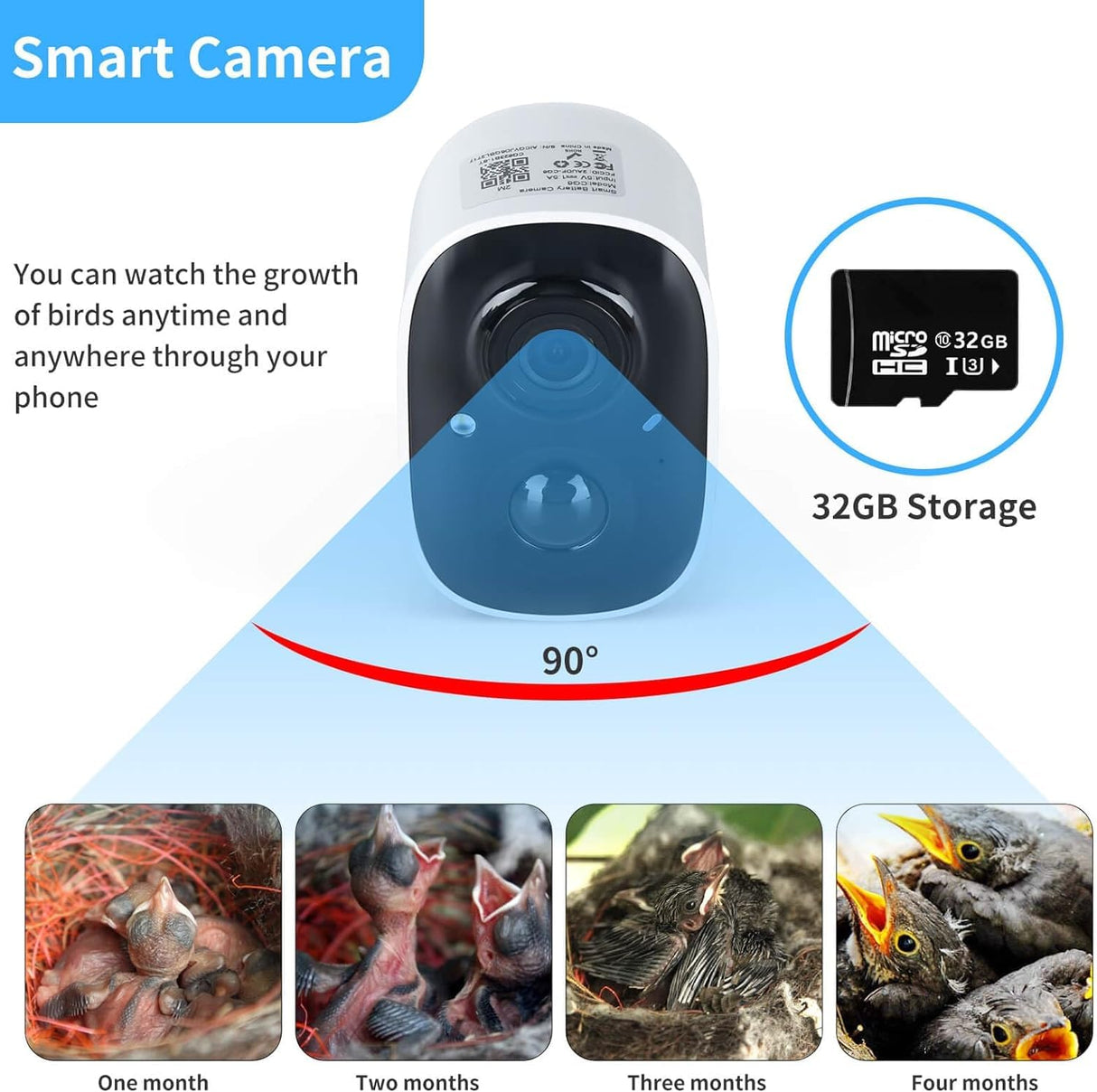 Q-DIRT PRO Bird House with Camera, Smart Birdhouse with Camera Solar Power, 1080p HD WiFi Outdoor Bird Box, Auto Capture Bird Videos & Motion Detection, Nesting Box for Birds (Dark Color, Normal) Q-DIRT PRO