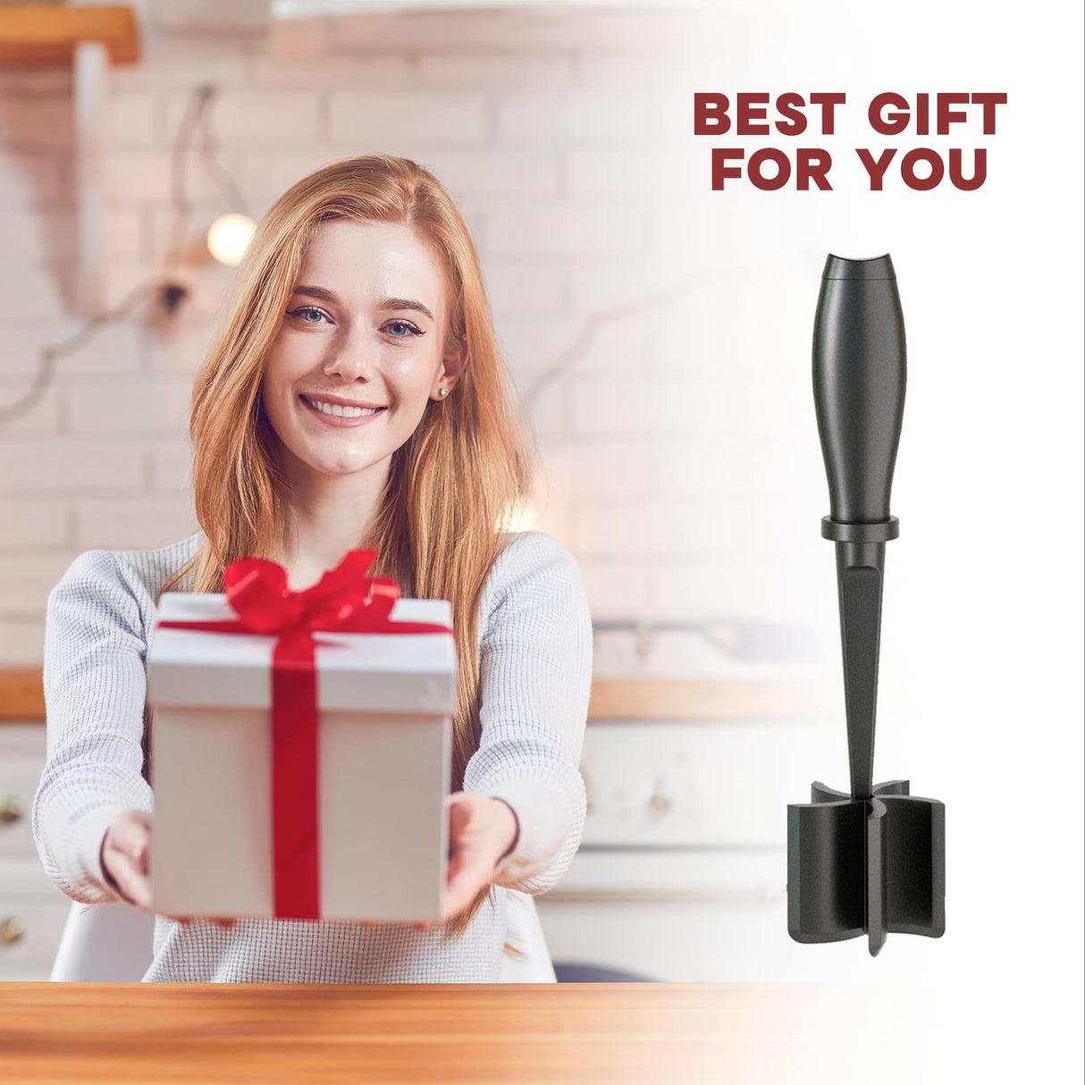 Meat Chopper for Hamburger, Premium Heat Resistant Masher and Smasher for Ground Beef, Ground Turkey and More, Nylon Ground Beef Chopper Tool and Meat Fork, Non Stick Mix Chopper PGYARD