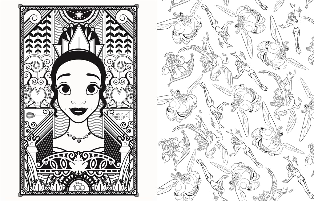 Disney 100 Years of Wonder Colouring Book: Celebrate a century of Disney magic! WoodArtSupply