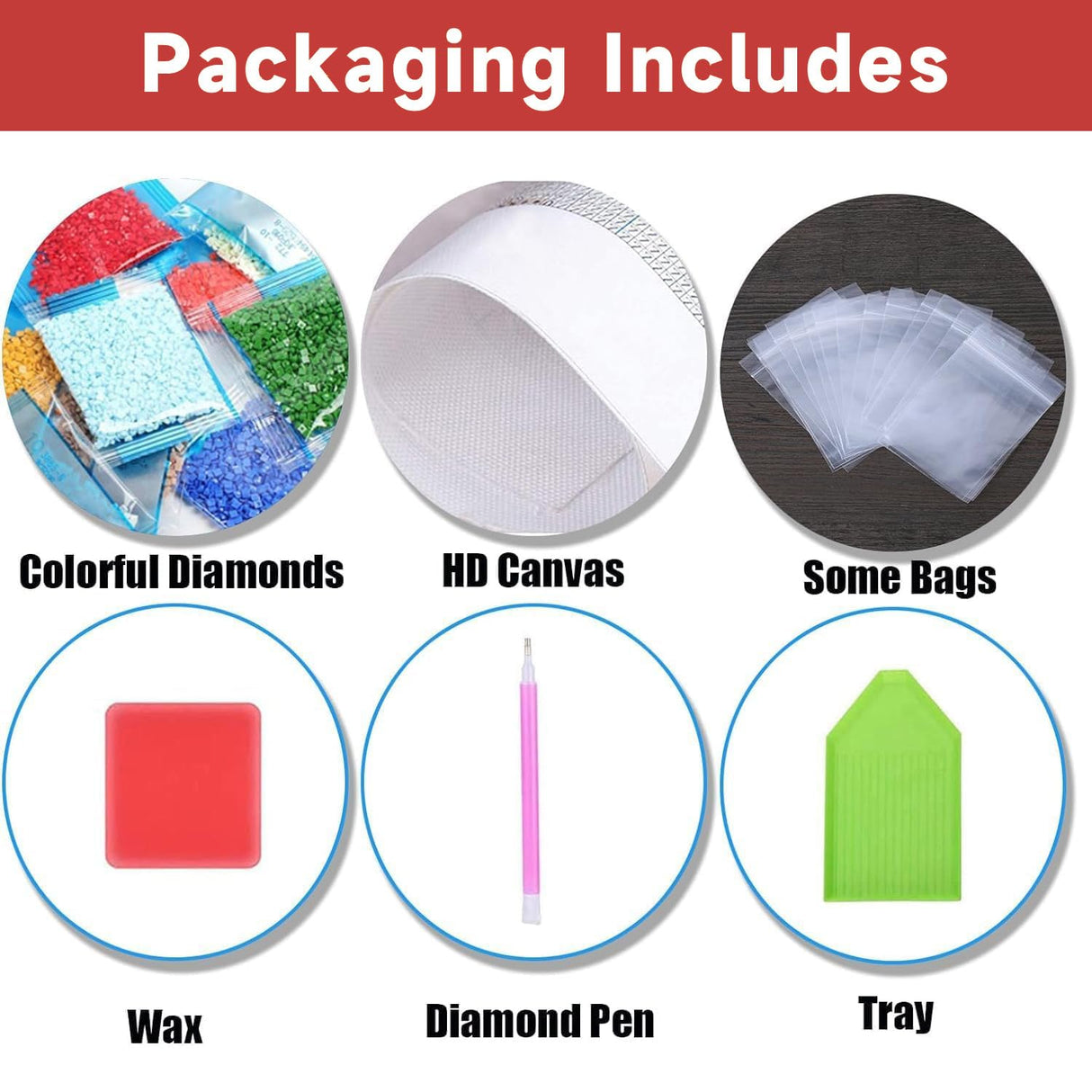 Christmas Diamond Art Kits for Adults - Christmas Candles 5D Diamond Painting, Candles Gem Art for Adults, Gem Painting Kits for Wall Home Decor Arts Craft 12x16inch ajepon