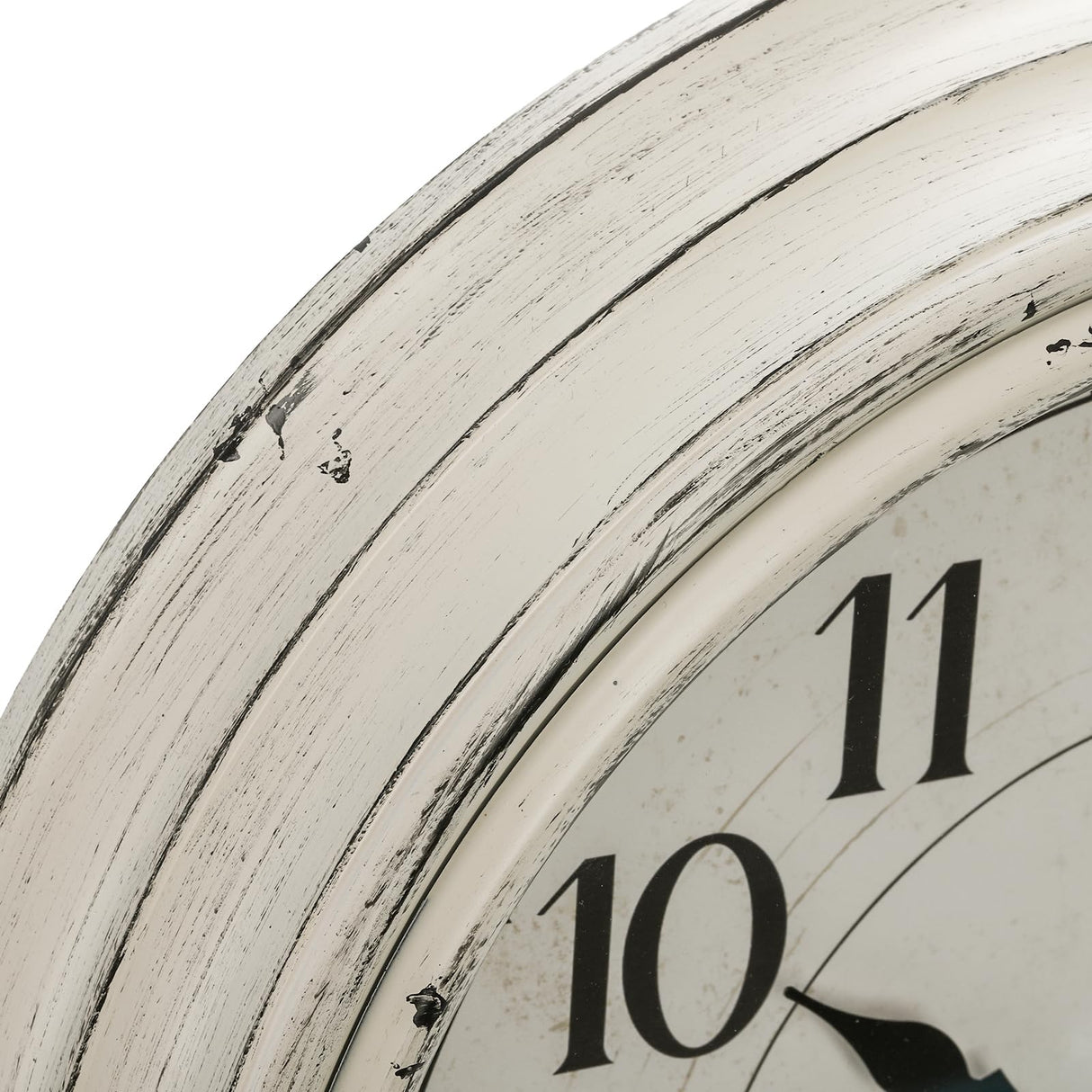 Peohud Silent Wall Clock, 12 Inch Vintage Non Ticking Quartz Battery Operated Round Clock, Rustic Wall Clock for Living Room Kitchen Home Office Classroom School Peohud