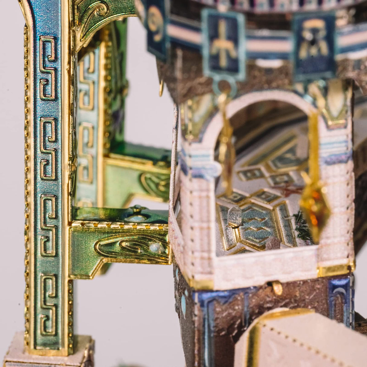 MU 3D Metal Puzzles for Adult Atlantis Palace, Lost World DIY Metal Model Kits Building Architecture Assembling Brain Teaser, Xmas Birthday New Year Girlfriend Gift Desk Home Decor MU