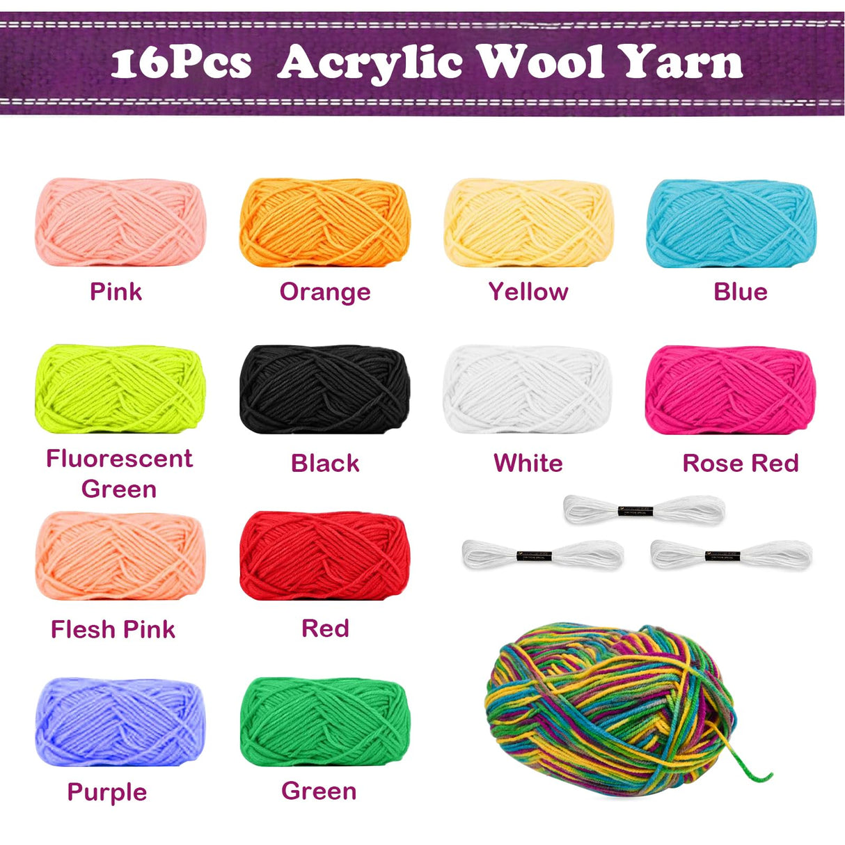 LYKTRIX Weaving Loom for Kids, Wooden Weaving Kit, Loom Kit for Kids Ages 8-12, Great Knitting Looms for Beginners and Girls Over 6 Years Old, Contains Enough Weaving Yarn 11.4" x 7.5" LYKTRIX