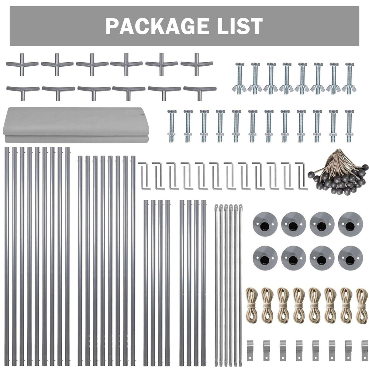 13x20ft Heavy Duty Carport Outdoor Car Canopy UV Resistant Waterproof Party Tent All-Season Portable Garage Gazebo Shelter for Car, Storage Shed (Gray) Wpond