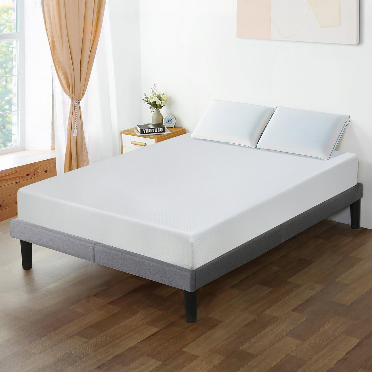 Queen Mattresses, 5/6/8/10/12 Inch Medium Firm Queen Mattress Memory Foam Mattress for Cool Sleep & Pressure Relief, Certipur-Us Certified Queen Size Mattresses, Bed in a Box, (Queen, 8 Inch) Haiput Wam