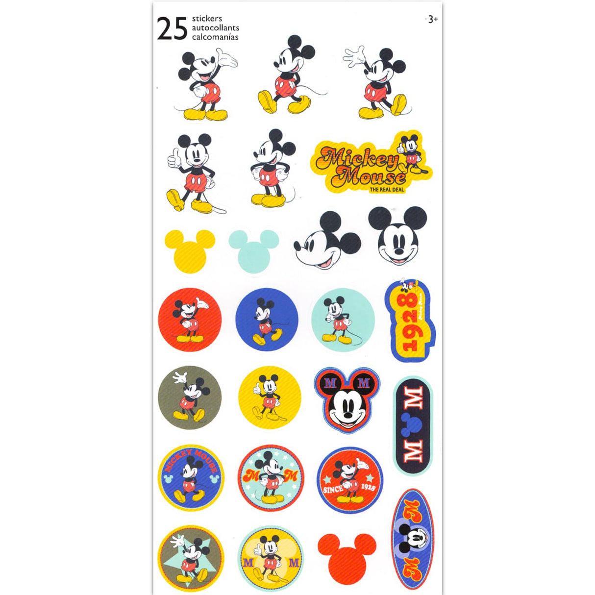 Mickey Mouse Wooden Puzzle 5 Pack - Mickey Mouse Wood Puzzles Bundle with Holding Tray with Mickey Stickers and More | Mickey Mouse Jigsaw Puzzles for Kids Disney