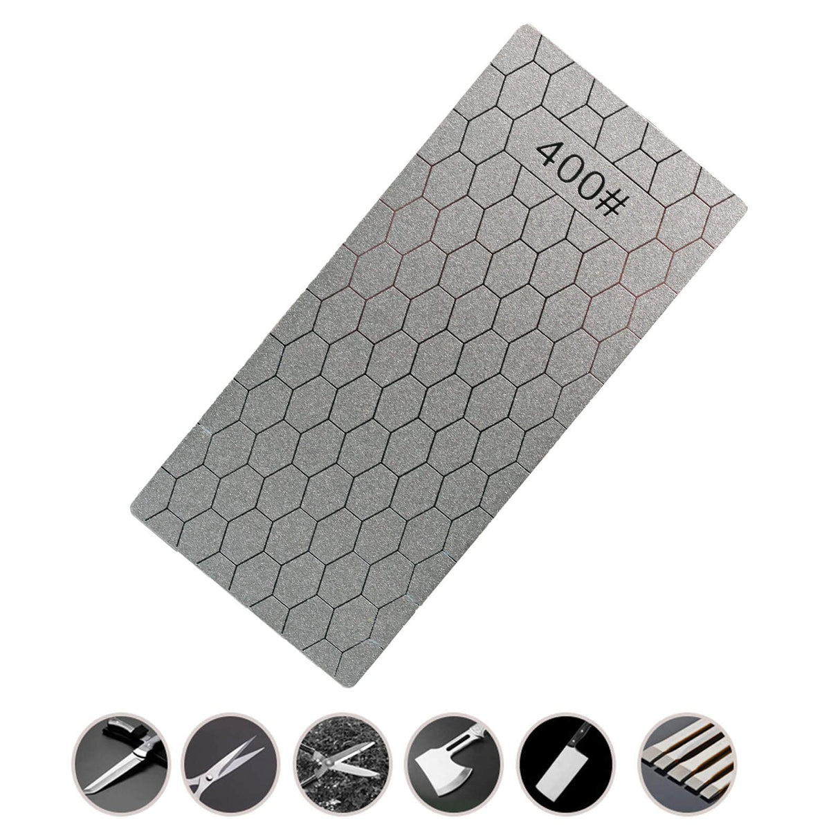 Jewboer 4 Pieces Diamond Sharpening Stone Set,Diamond Lapping Plate Coarse/Medium/Fine Grit Sharpener,400/600/1000/1200 Grit Jewboer