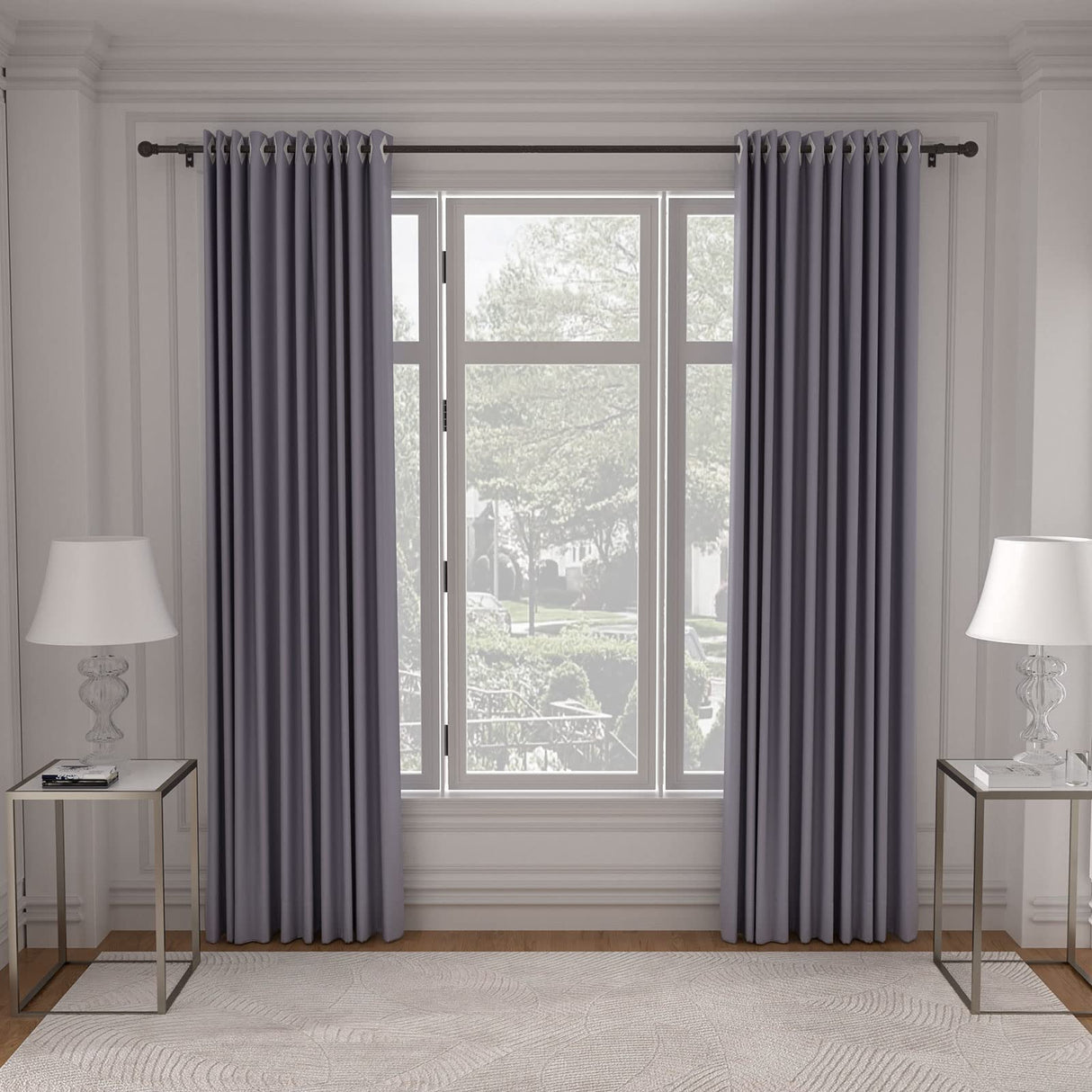 SMODBRODRE Curtain Rods for Window 32 to 62, Brown 5/8 inch Splicing Single Window Curtain Rod Set with Brackets SMODBRODRE