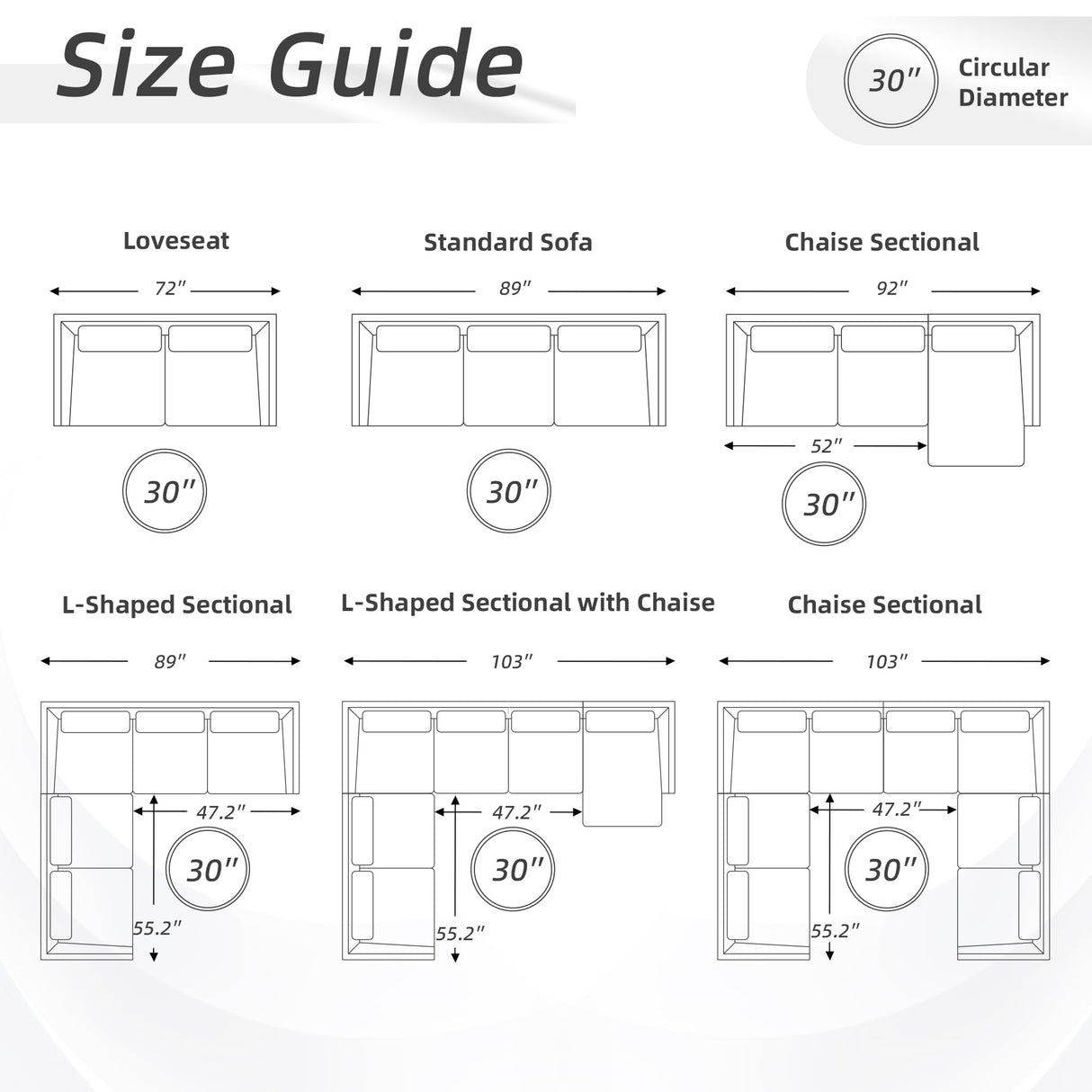 HUIMO 30-Inch Round Storage Ottoman, Modern Button Tufted Coffee Table with Removeable Top, Upholstered Ottoman with Storage Footrest Stool for Living Room, Bedroom and Office(Grey) HUIMO
