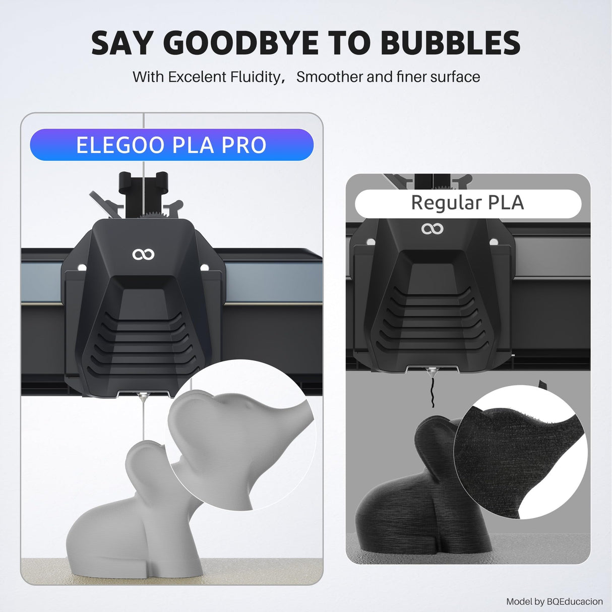 ELEGOO PLA PRO Filament 1.75mm Black 2KG, Improved Rigidity Easy to Print 3D Printer Filament Dimensional Accuracy +/- 0.02mm, 2pcs 1kg Spool (2.2lbs) for Most FDM 3D Printers ELEGOO