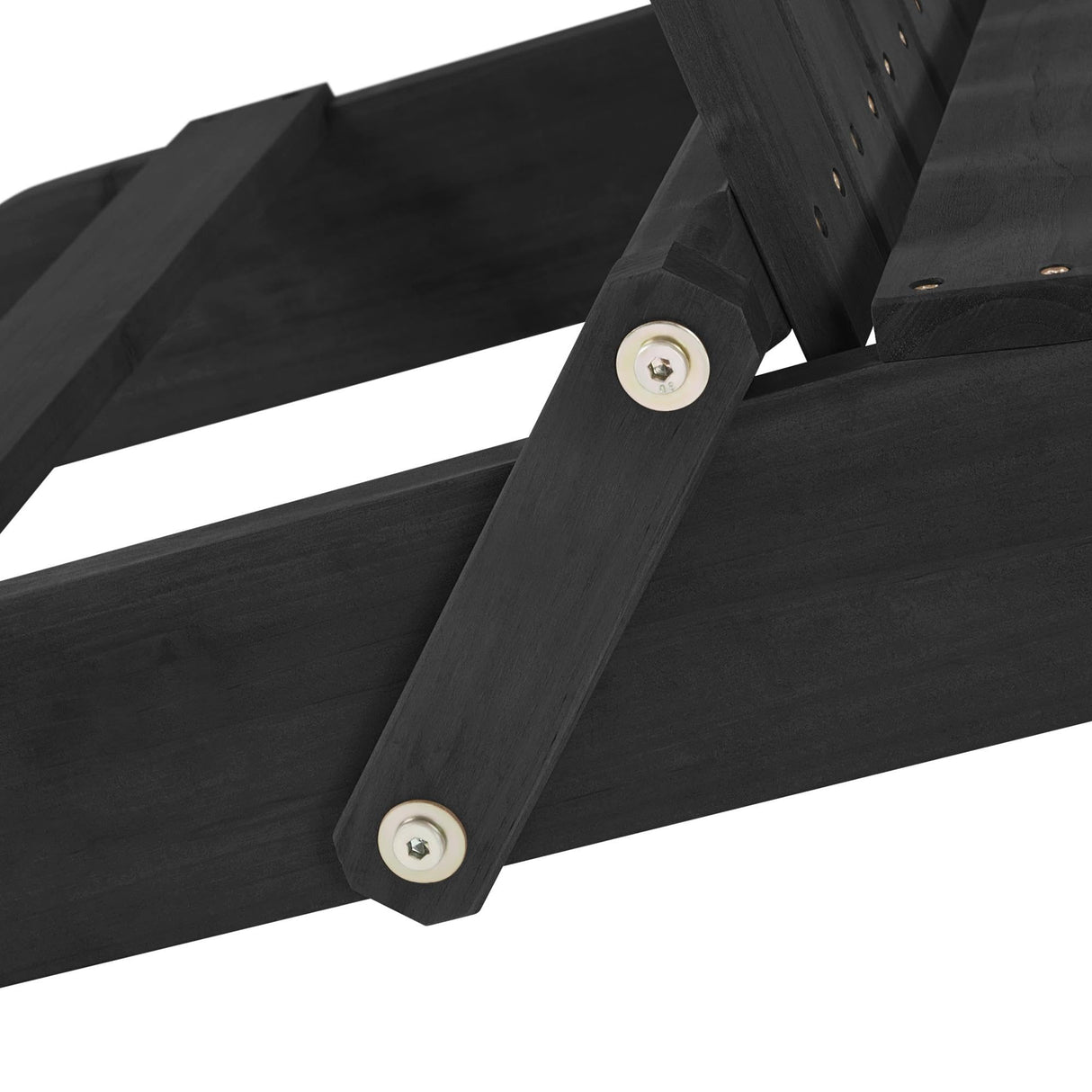 Yaheetech Folding Adirondack Chair Set of 6 Outdoor, 300LBS Solid Wood Garden Chair Weather Resistant, Fire Pit Lounge Chairs for Garden/Yard/Patio/Lawn, Black Yaheetech