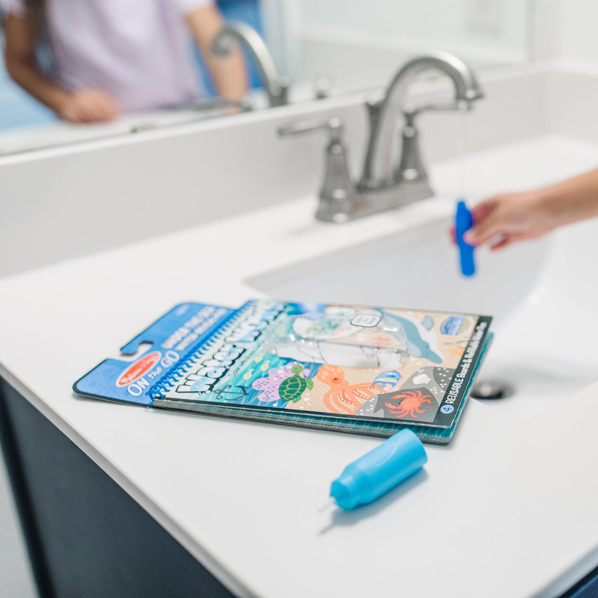 Melissa & Doug On the Go Water Wow! Reusable Water-Reveal Activity Pad - Under the Sea - FSC Certified Melissa & Doug