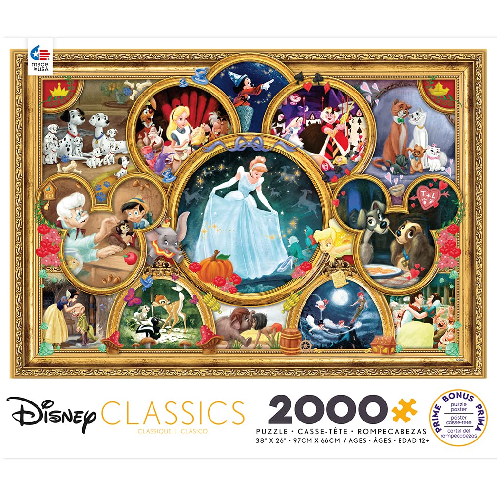 Ceaco - Disney Classics - Disney Classics - 2000 Piece Jigsaw Puzzle , 5" Ceaco