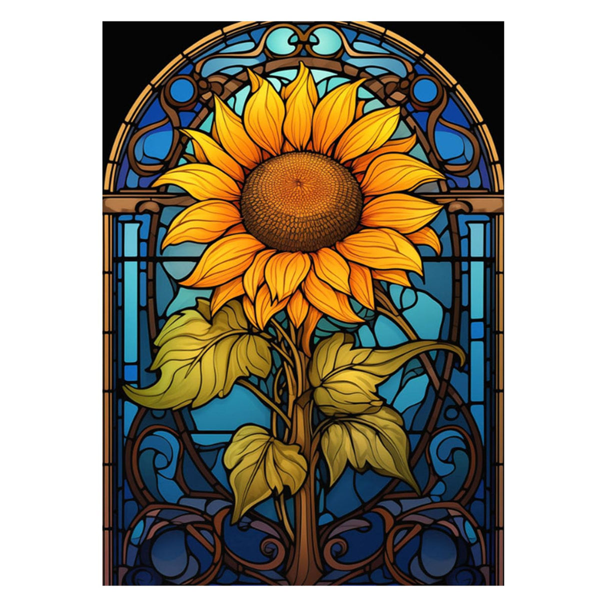 OFRKE Diamond Painting Kits for Adults Beginners 5D Diamond Art Kits with Round Diamonds Gem Art Full Drill Sunflower Painting for Home Wall Decor Gifts 12x16inch OFRKE
