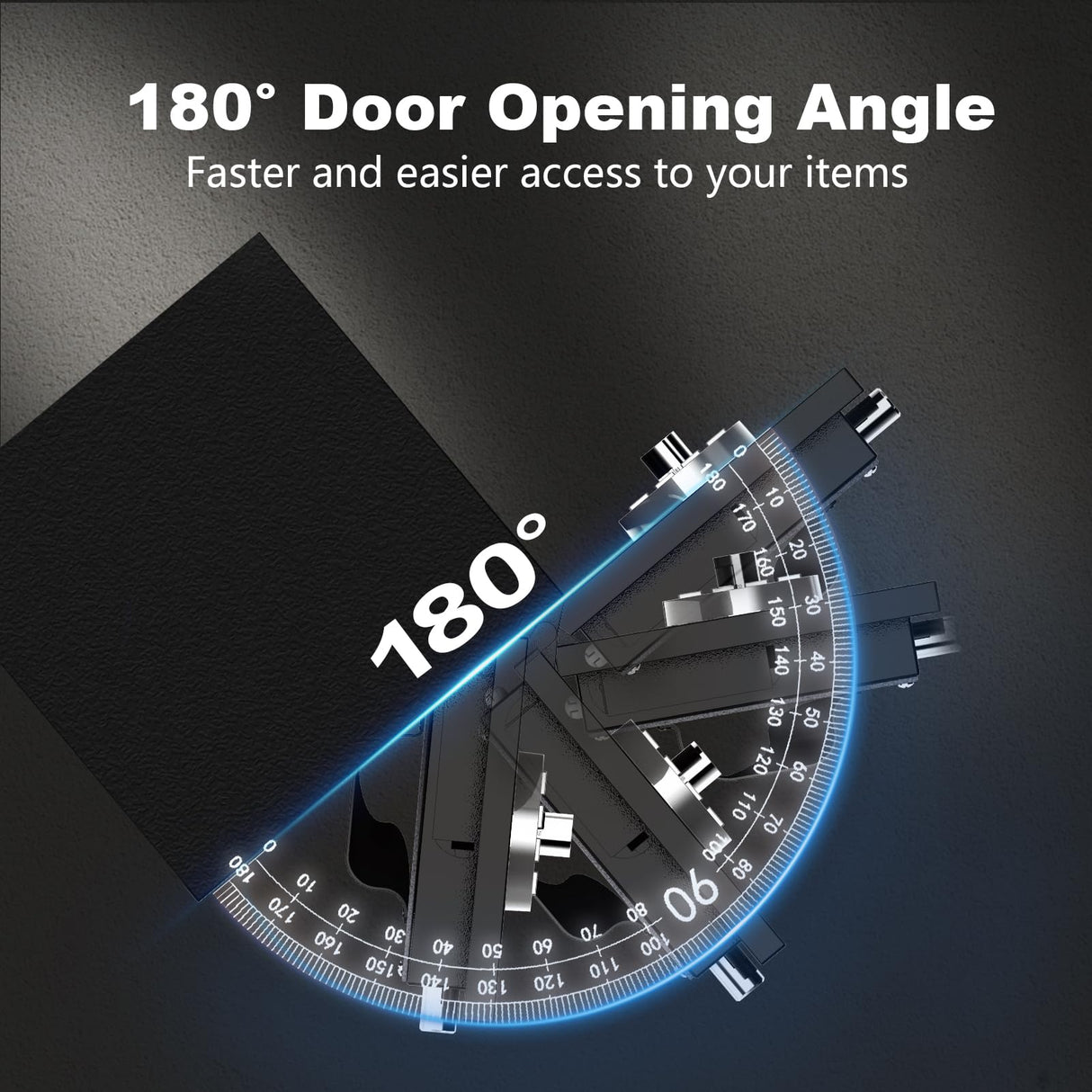 Marcree Gun Safe with Drawer, Rifle Safes for Home, Rifle Cabinet with Alarm System,Metal Gun Cabinets for Rifles and Pistols, Long Gun Safe with Two Movable Gun Racks, Digital Lock Marcree