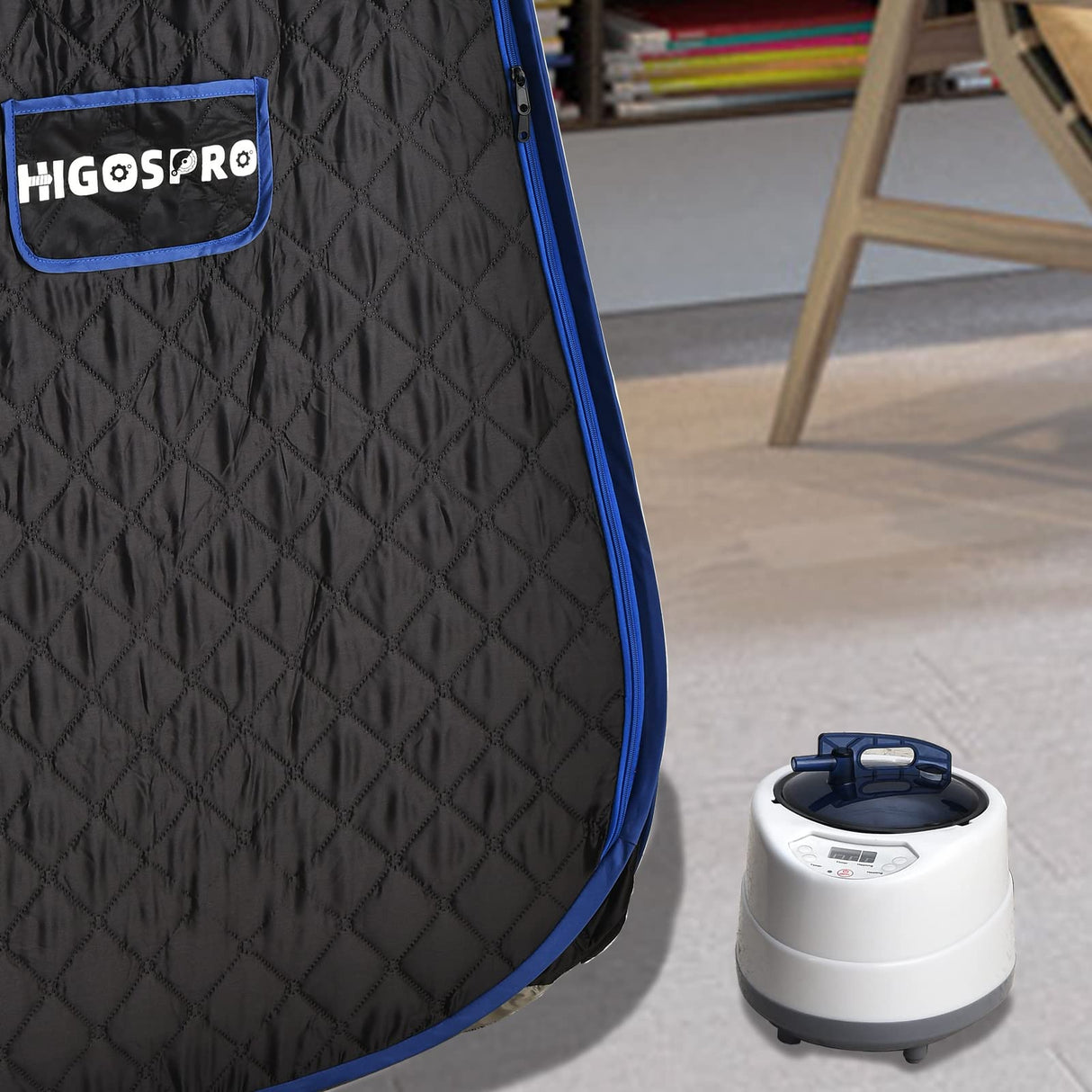 HIGOSPRO 2.6 L Sauna Steamer, Portable Sauna Generator for Sauna, Home SPA Fumigation Steam Machine with Touch Button, Timer Display and Remote Control HIGOSPRO