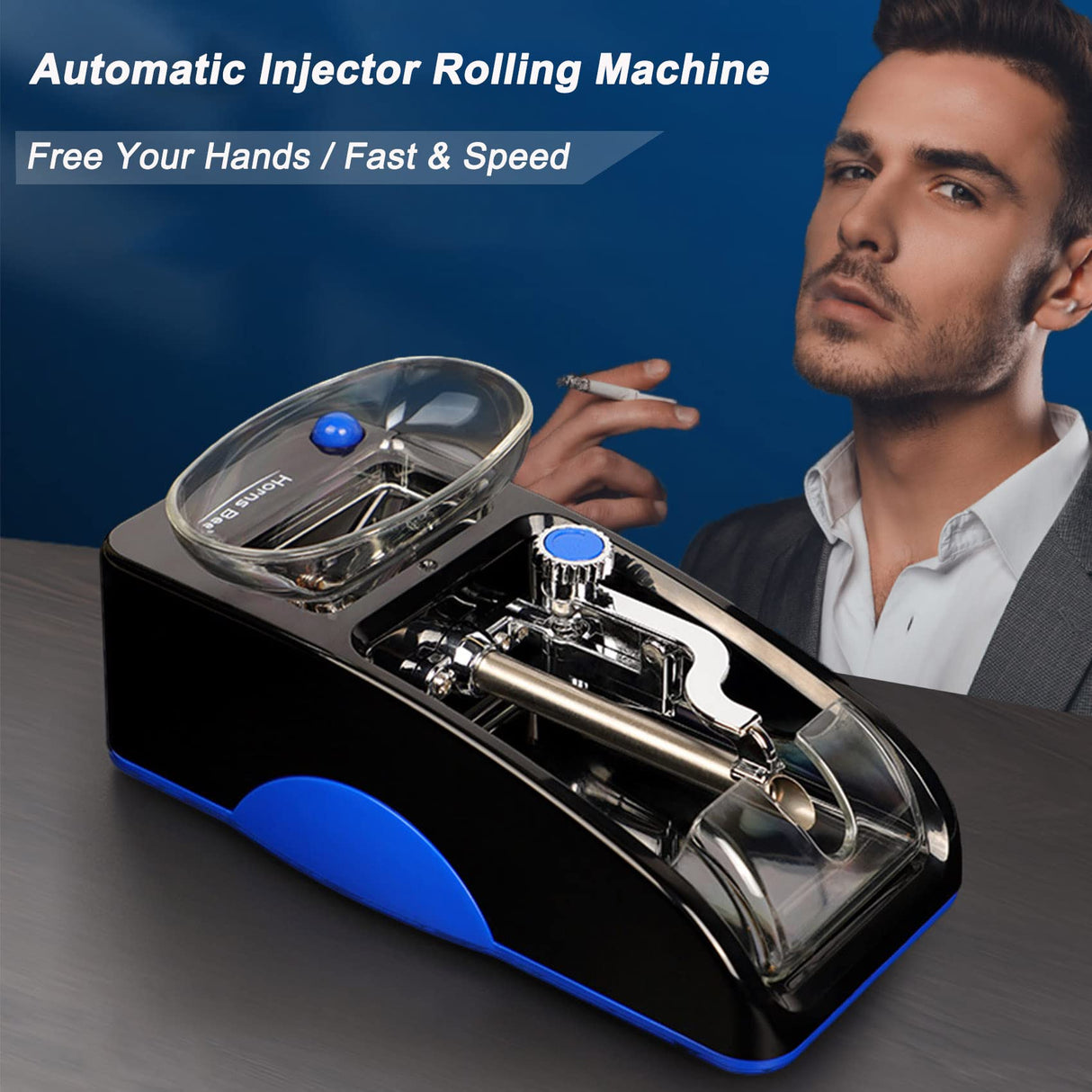 Tiyoha Electric Cigarette Rolling Machine Portable Mini Automatic Roller Maker Plug in Cigarette Injector Roller Fits Rolling Tube of Diameter 0.31"/8mm and Most Rolling Paper(Red) Tiyoha