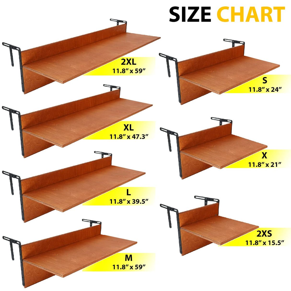 Balcony Bar Table for Railings, Outdoor Folding Deck Rail Table for Patio, Balcony Hanging Desk for Many Railings Compatible, Wooden Bar Serving Table for Porch (Walnut, L: 39.5 x 11.8 inches) GENESIS WOODESIGN