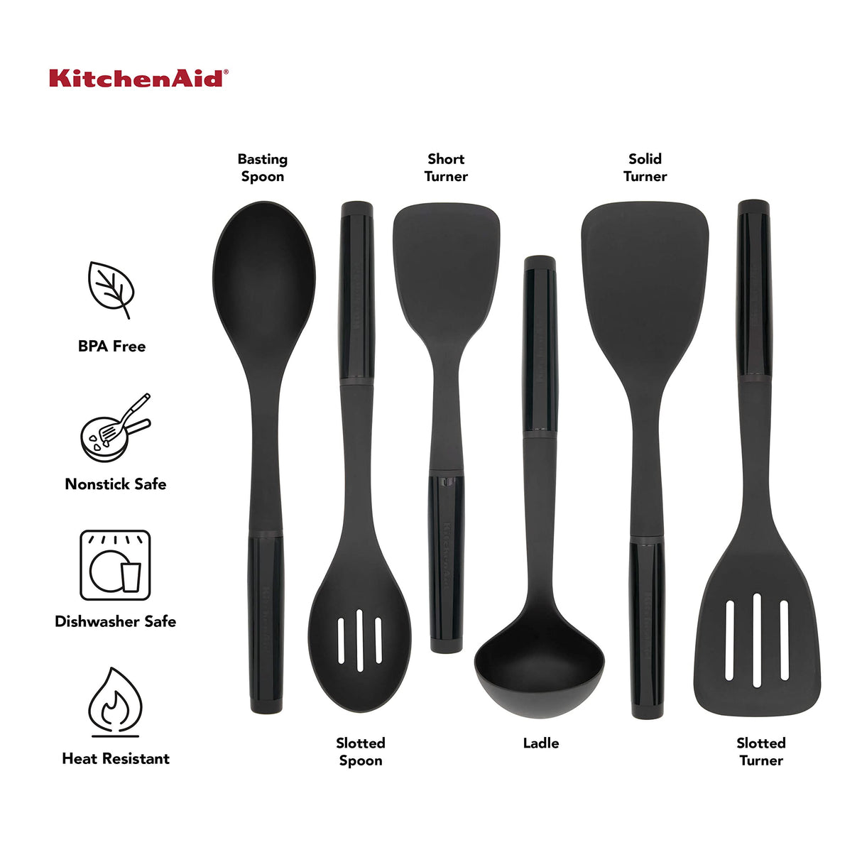 KitchenAid Universal Tool Set, 6 Piece, Black KitchenAid