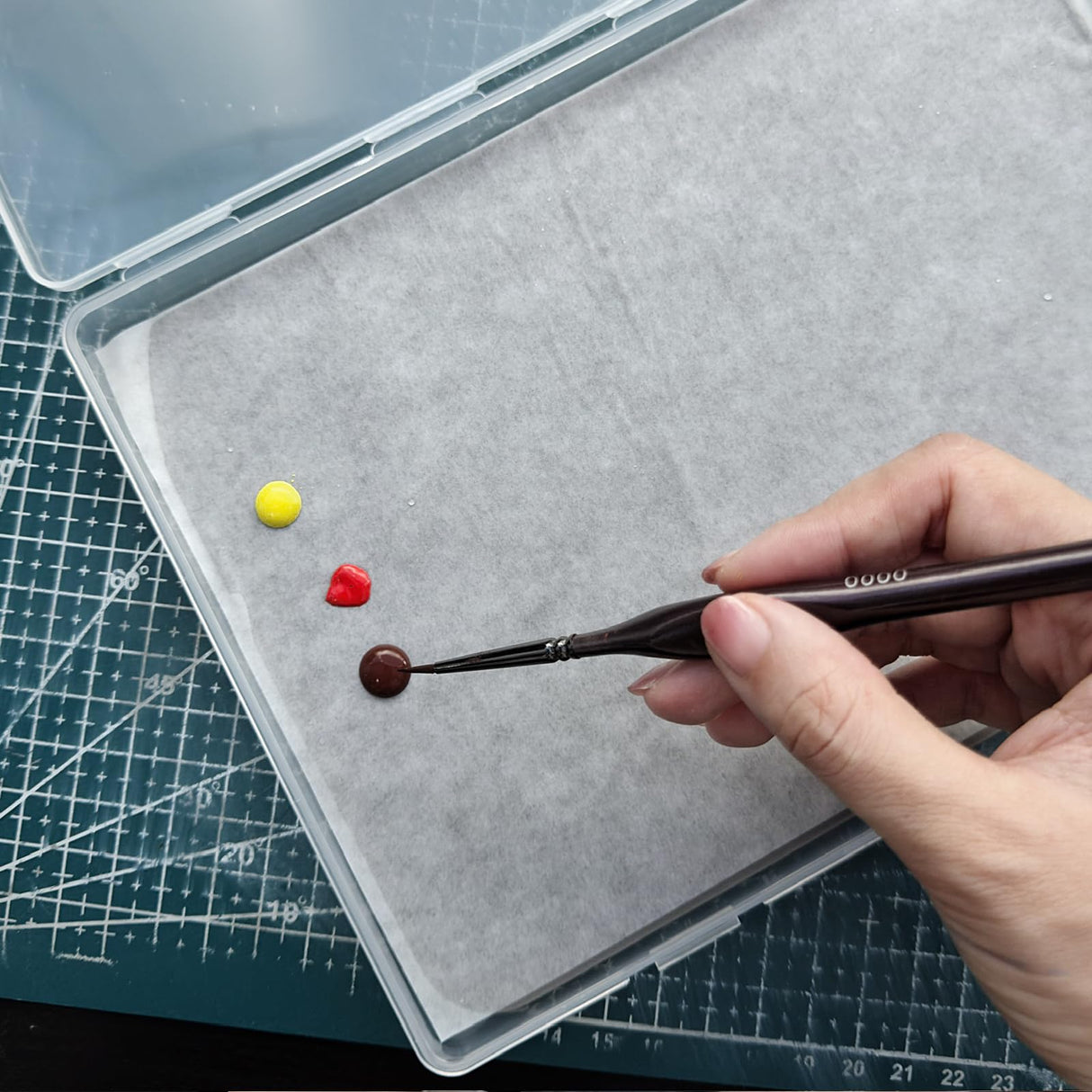 Kreapa Stay Wet Palette for Acrylic Painting, Wet Pallets for Painting Miniatures Include Wet Pallete Tray, 2 Pcs Sponges and 100 Pcs Hydro Paper to Keep Paint Stay Wet Kreapa