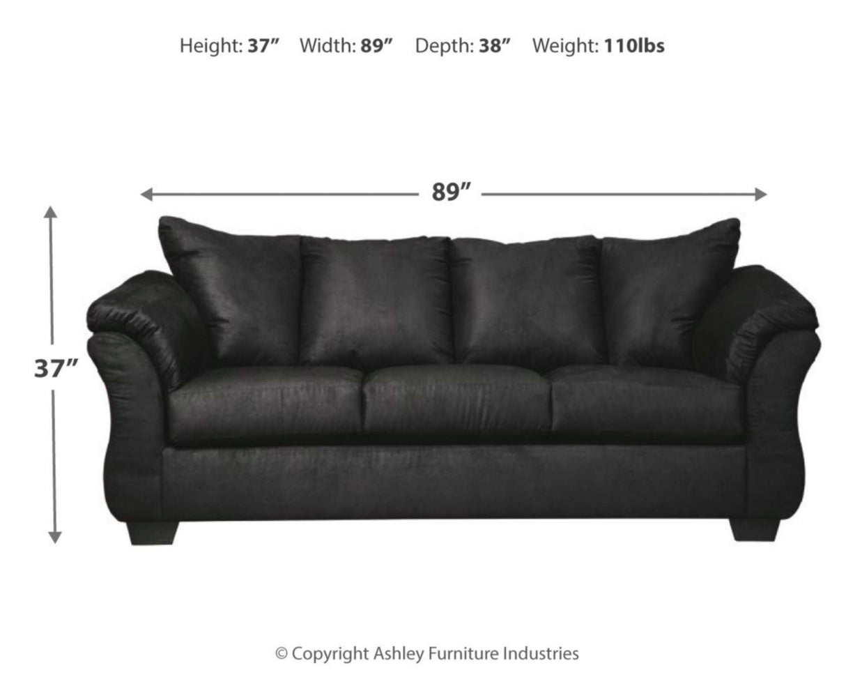 Signature Design by Ashley Darcy Classic Contemporary Sofa, Black Signature Design by Ashley