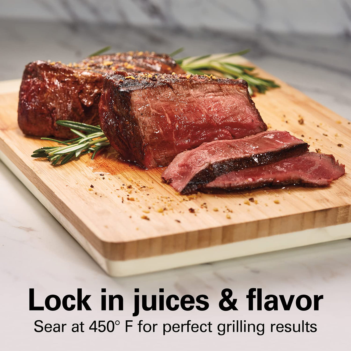 Hamilton Beach Electric Indoor Searing Grill with Viewing Window & Adjustable Temperature Control to 450F, 118 sq. in. Surface Serves 6, Removable Nonstick Grate, Stainless Steel Hamilton Beach