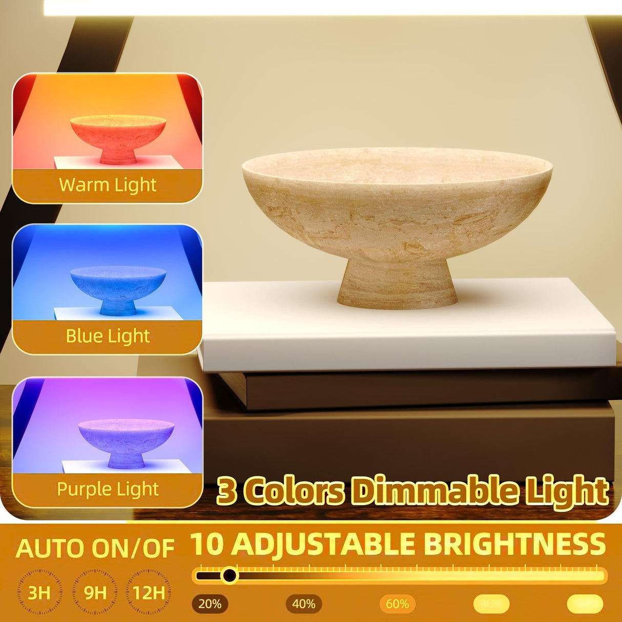 DWVO Tall Bookshelf with LED Light, Artistically Designed Tree Bookshelf with Cats Litter Box, 8-Tier Unique Bookshelves Corner Display Shelf for Home Office, Bedroom DWVO