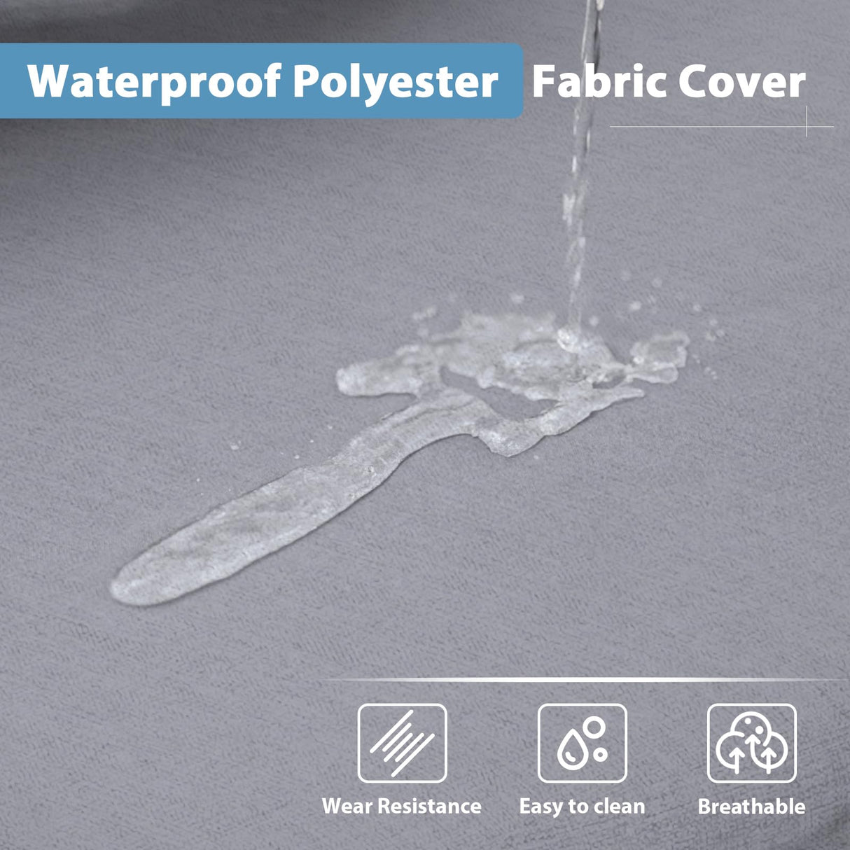 JOIVI 6 Pieces Outdoor Patio Furniture Set, Rattan Patio Sectional Sofa Conversation Set with Coffee Table, PE Wicker L-Shaped Sofa Set with Cushions for Garden, Backyard, Deck, Gray JOIVI