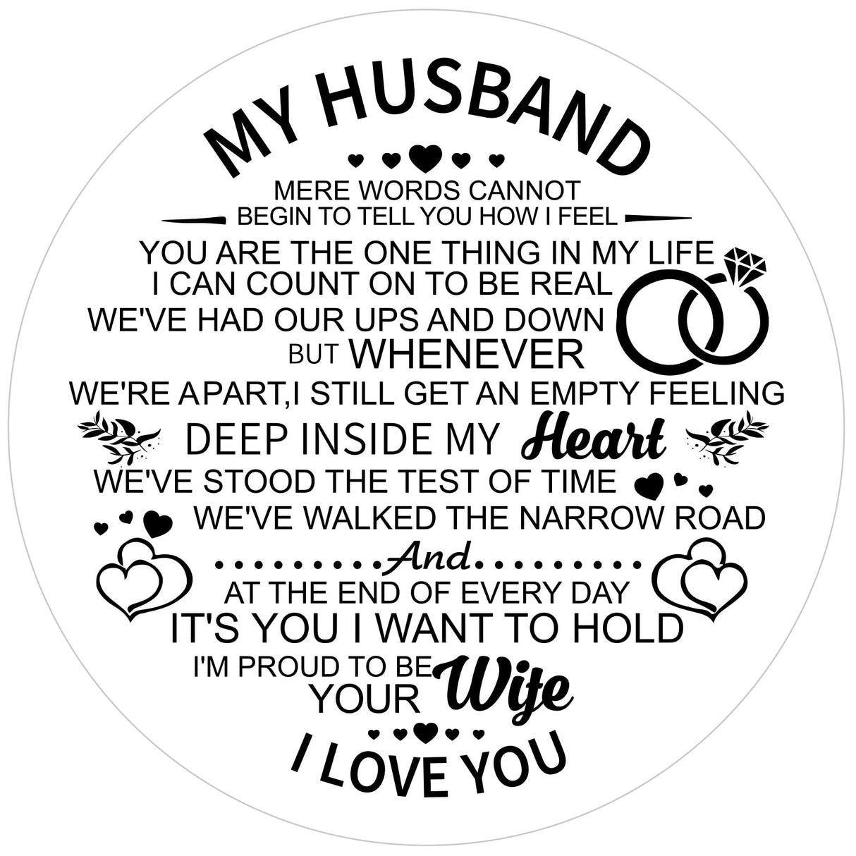 2win Mens Personalized Engraved Wooden Watches Fashion Multifunction Custom Watch Birthday Anniversary Wood Watches for Husband Boyfriend Dad Him Son with Gift Box (C-to My Husband) 2win