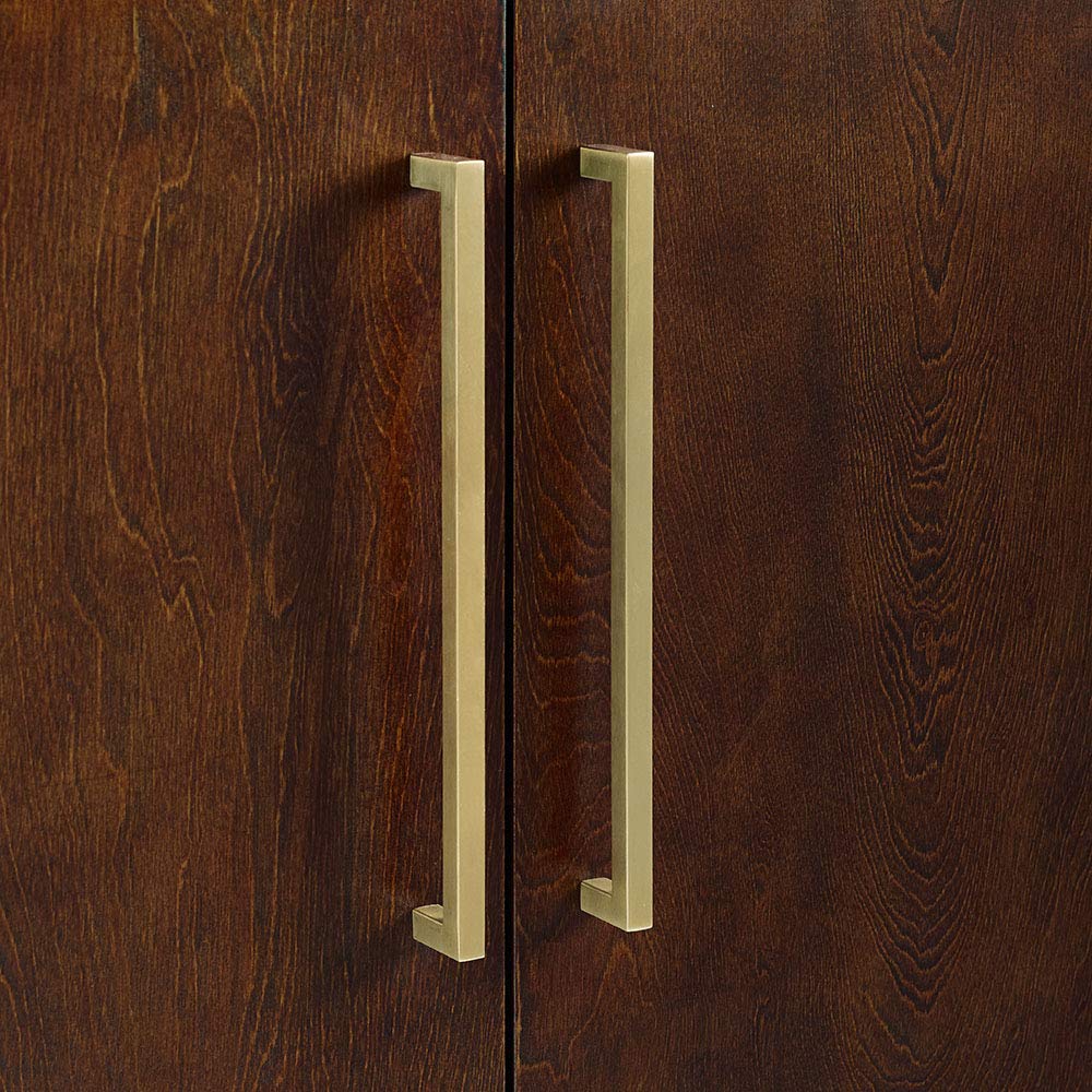 Crosley Furniture Everett Storage Cabinet and Record Player Stand with Vinyl Records Holder, Mahogany Crosley Furniture