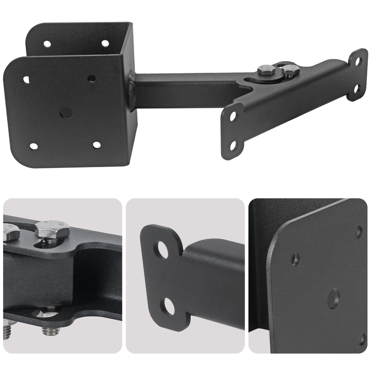 3Pcs Adjustable roof Riser Brackets for Patio Cover,pergola roof Brackets,Patio roof Riser,roof Brackets for Roofing,Roof Riser Brackets Kit for 3-1/2" Wood Post,Black. BierBear