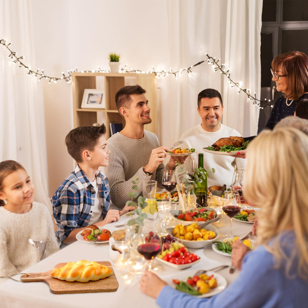 18 Pcs Acacia Wood Cutting Board Bulk Wood Cutting Board with Handle Kitchen Tray Charcuterie Boards for Pizza, Bread, Cheese, Fruit, Vegetables (12 x 6 Inch) Olutacot