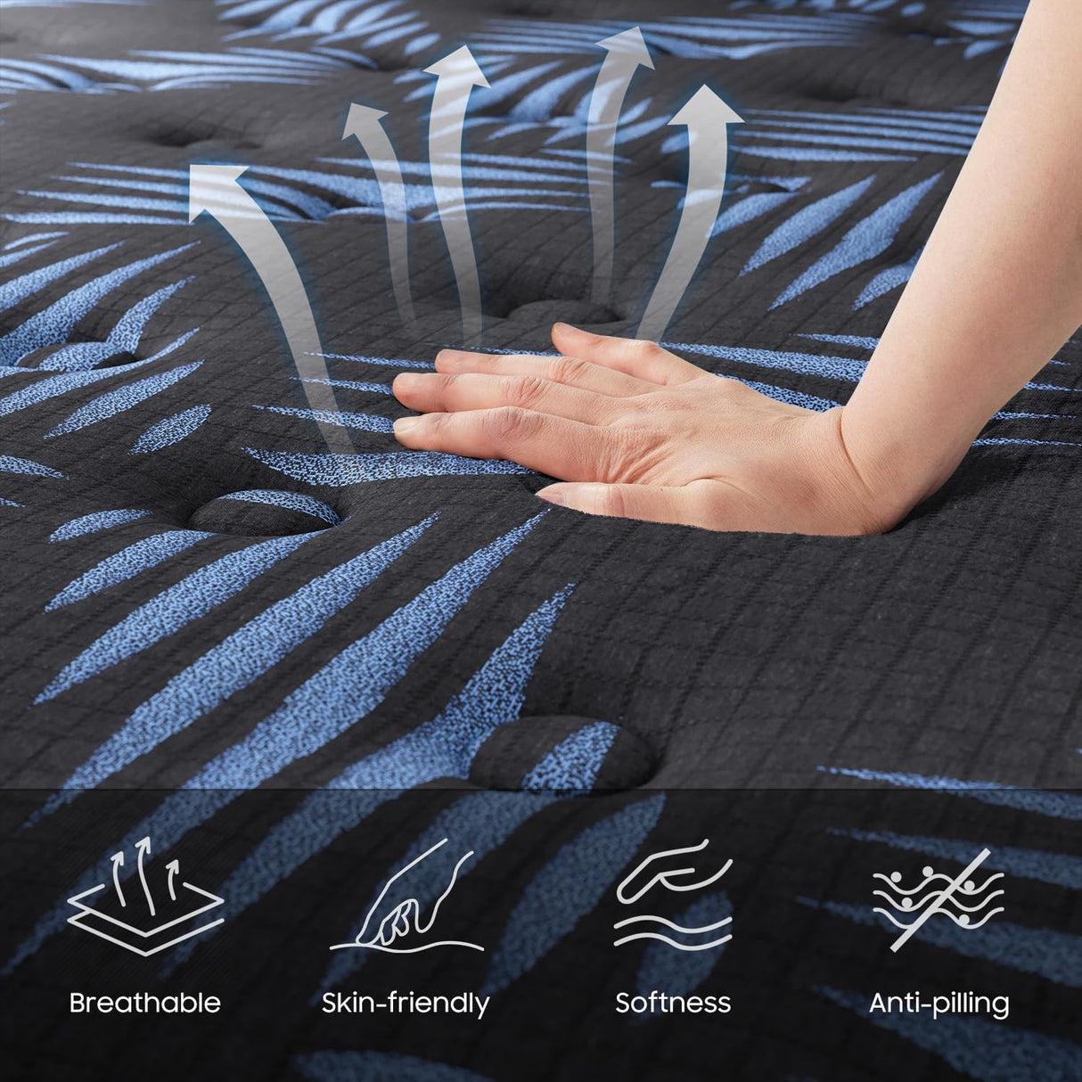 Nedersal Full Mattress 10 Inch,10 Inch Deep Sleep Mattress Extra Lumbar & Shoulder Support,Fiberglass Free, No Odor,365 Night Trial - Forever Warranty,CertiPUR-US Certified Nedersal