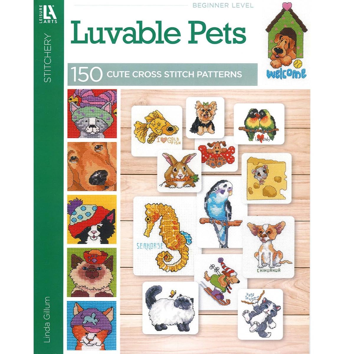 Leisure Arts Cross Stitch Luvable Pets Cross Stitch Book, Patterns, Books, Pattern Book, Design Books, Design Books LEISURE ARTS