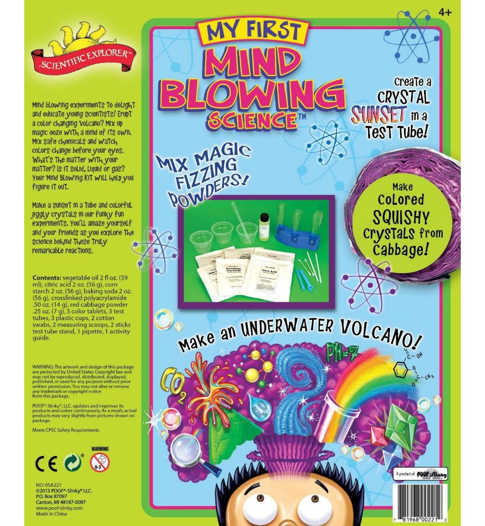Scientific Explorer My First Mind Blowing Science Experiment Kit, 11 Mind Blowing Science Activities and Experiments (Ages 6+) ALEX Toys