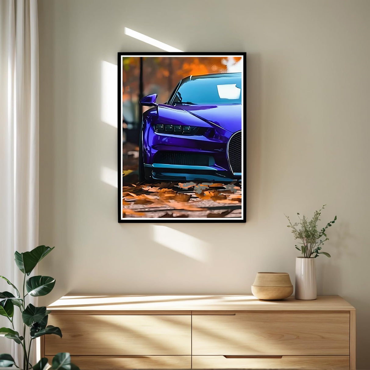 NUFTVI Diamond Painting Kits Sports Car, 5D Full Drill Diamond Art Kits for Adults, Diamond Art Car Home Wall Decor 12 x 16 inches NUFTVI