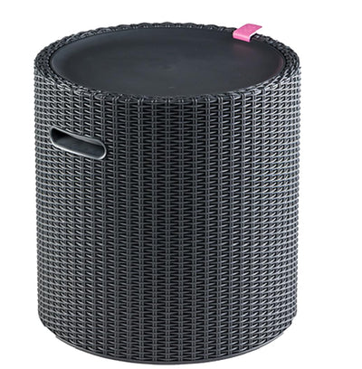 Keter Cool Side Table Cooler 3 in 1 Outdoor Patio Table and Ice Chest Storage, Ideal Hot Tub Table, Decor and Outdoor Patio Bar, Portable Bar, Graphite