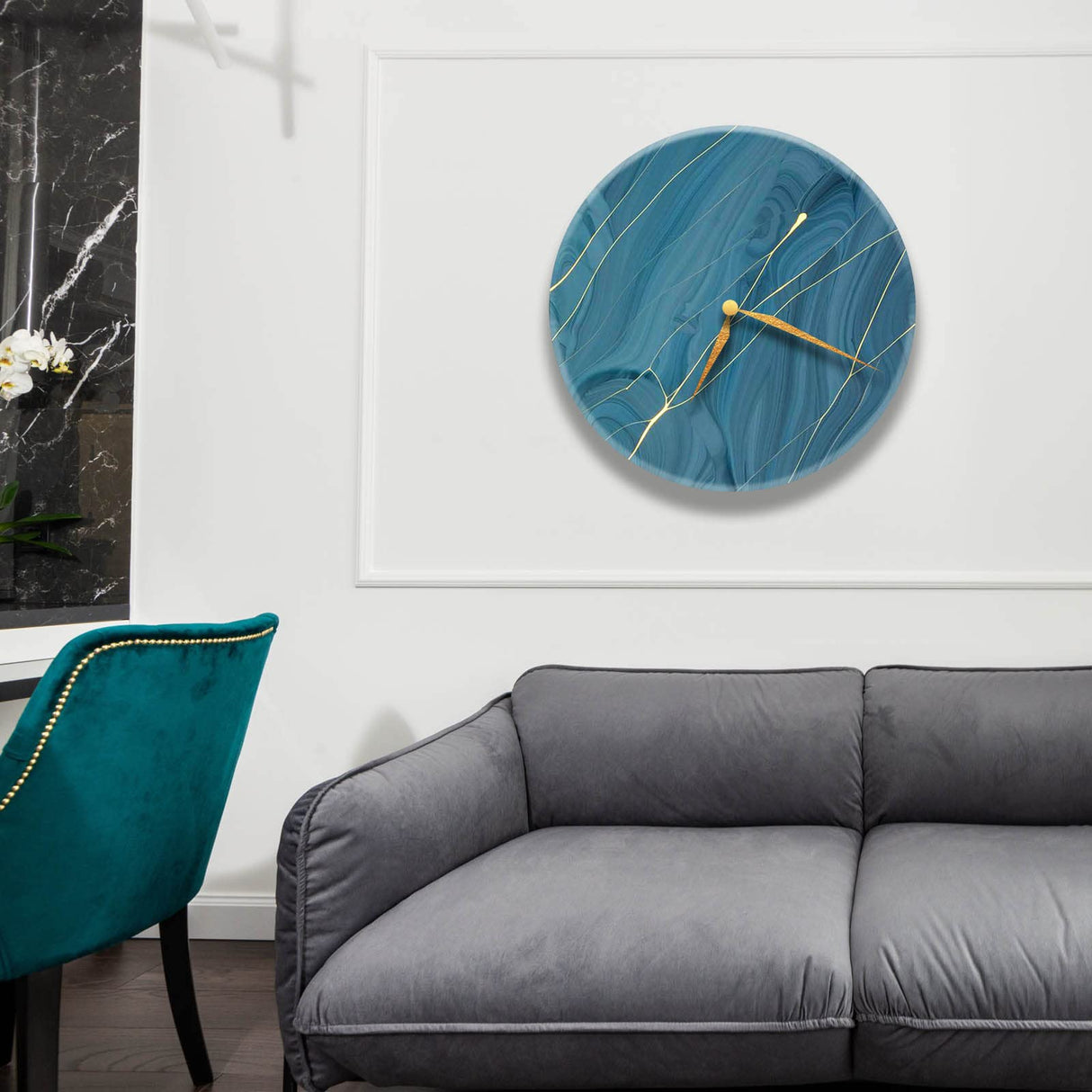 Large Resin Tray Molds, MYKASEN 19 Inch Round Epoxy Resin Table Mold with 3Pcs Table Legs, Thick Silicone Tray Molds for Charcuterie Board River Table Resin Casting DIY Art Home Decor MYKASEN