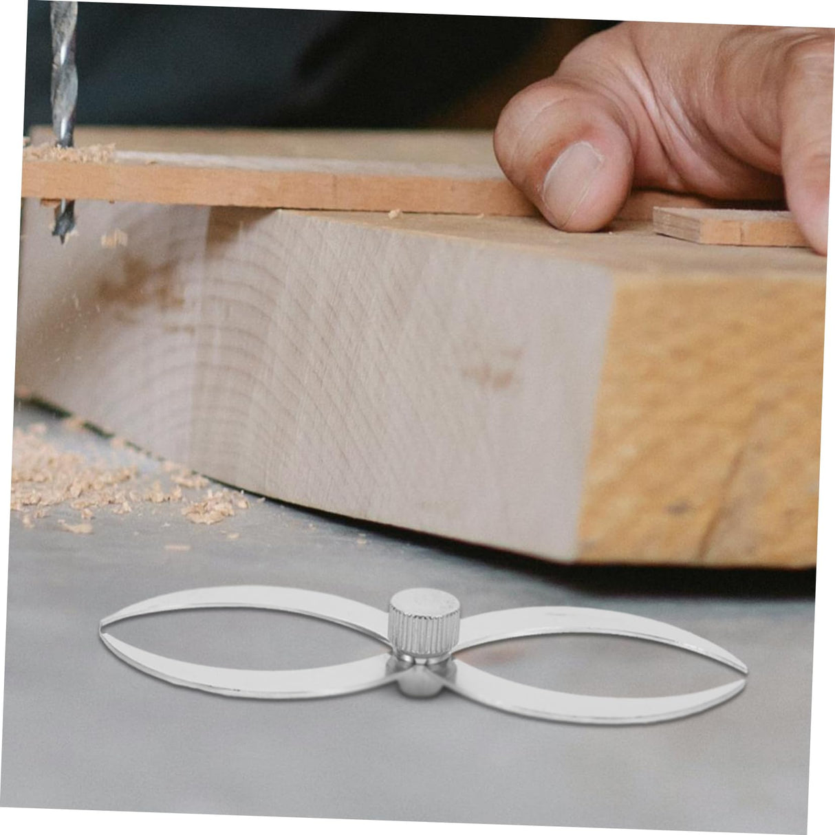 LIGIGWASH Stainless Steel Double Ended Bowl Calipers Precision Thickness Measuring Tool for Woodturning for Hollow Forms and Tenon Measurement Woodworking Equipment LIGIGWASH