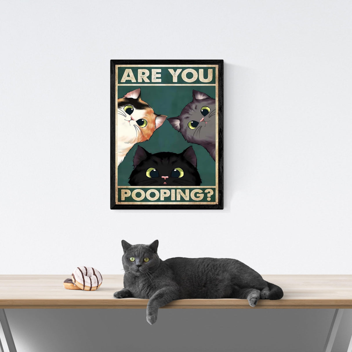 Piegricdiat Diamond Painting Kits, Funny Cat Dog Diamond Art Kits for Adults Cross Stitch Full Drill Shiny Diamond Embroidery Pictures Arts Craft for Home Wall Decor Gift 12X16in/30x40cm (Three Cats) GKOKG