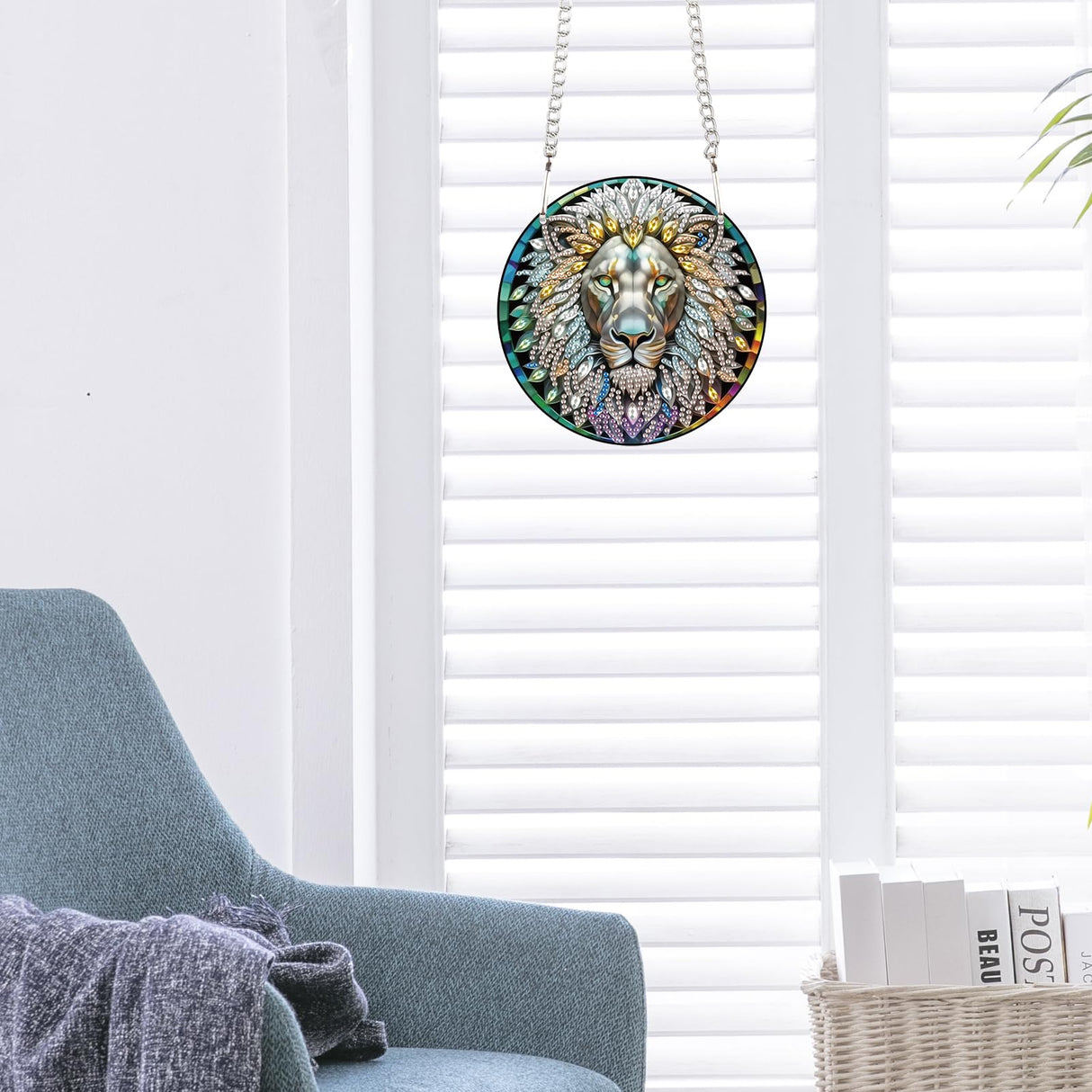 JISHSHAY Diamond Painting Kits - Hanging Pendant, Lion, Wind Chimes, Keychains, Suncatchers, Crystal, Gem Art JISHSHAY