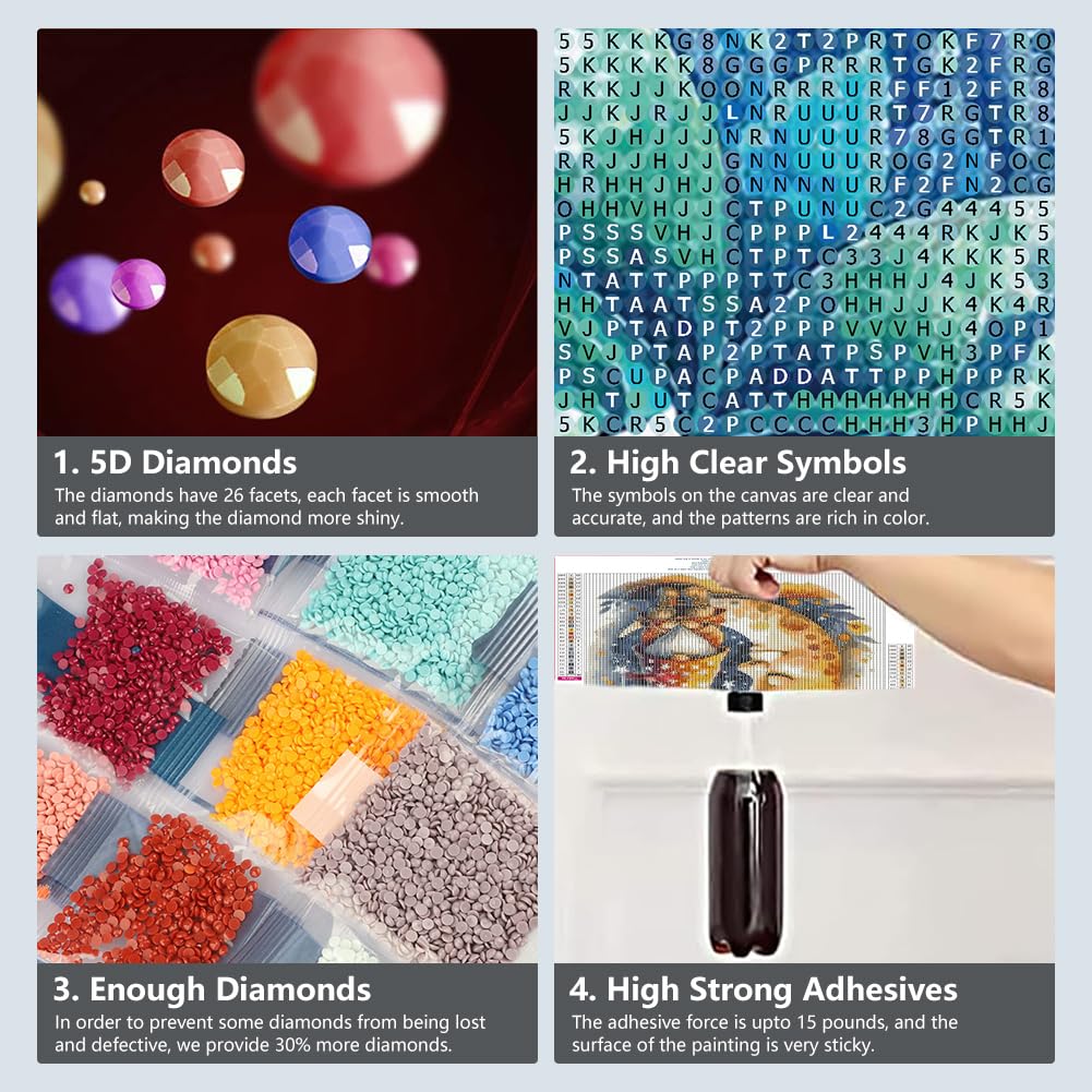 SJUTOUCI Mandala Diamond Art Kits for Adults, Diamond Painting Kits for Beginners, 5D Round Diamond Dots Gem Craft Art for Home Wall Decor 12x12 inch SJUTOUCI