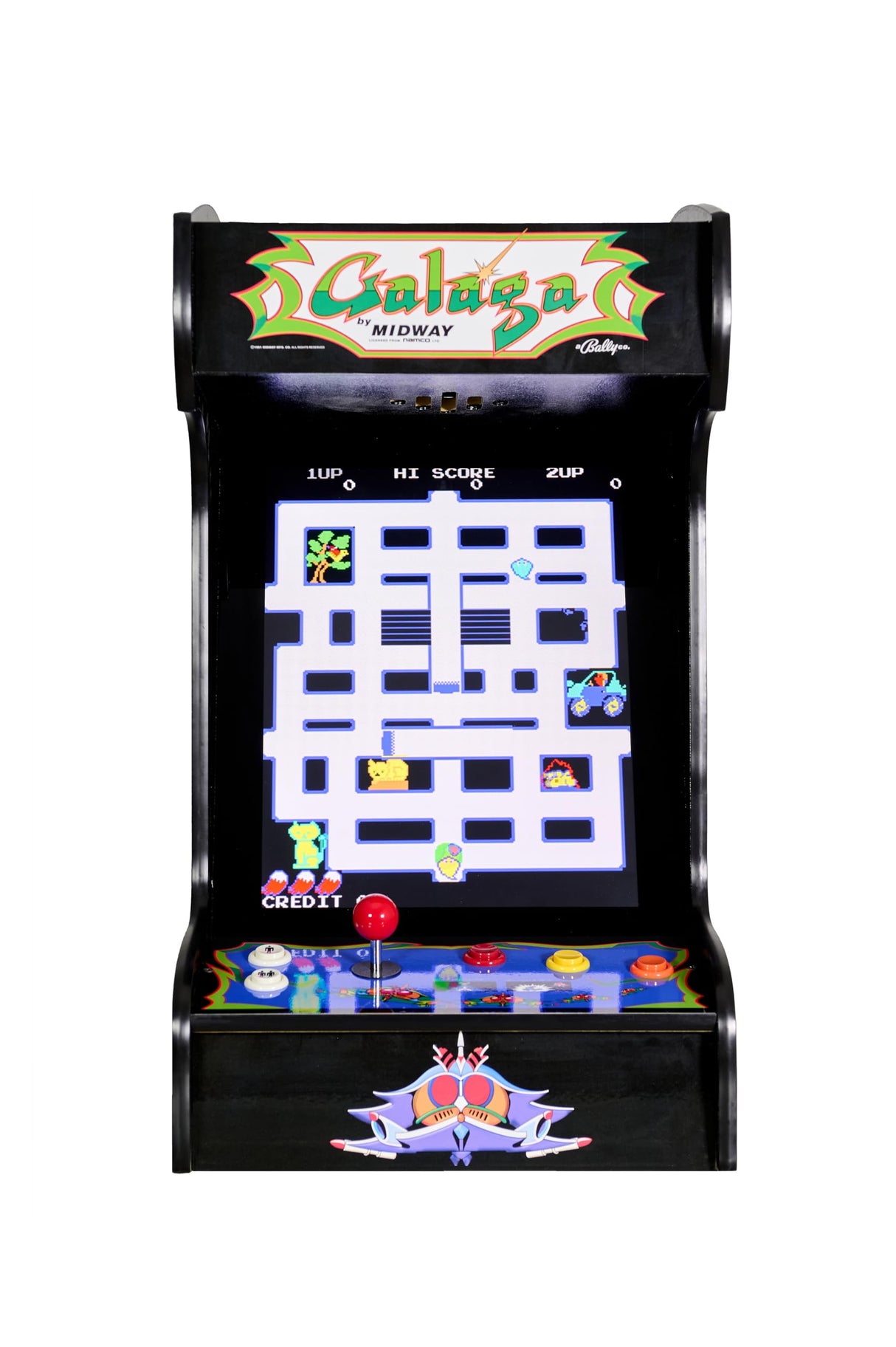 Doc and Pies Arcade Factory Classic Home Arcade Machine - Tabletop and Bartop - 412 Retro Games - Full Size LCD Screen, Buttons and Joystick (Black) Generic
