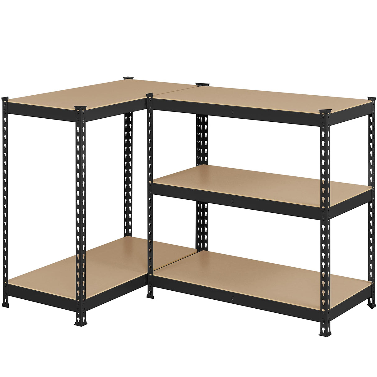 Topeakmart 5-Tier Utility Shelves, Metal Storage Shelves Garage Shelving Unit Adjustable Garage Storage Shelves Storage Racks Heavy Duty Shed Shelving- Black, 35.5 x 17.5 x 72 Inch Topeakmart