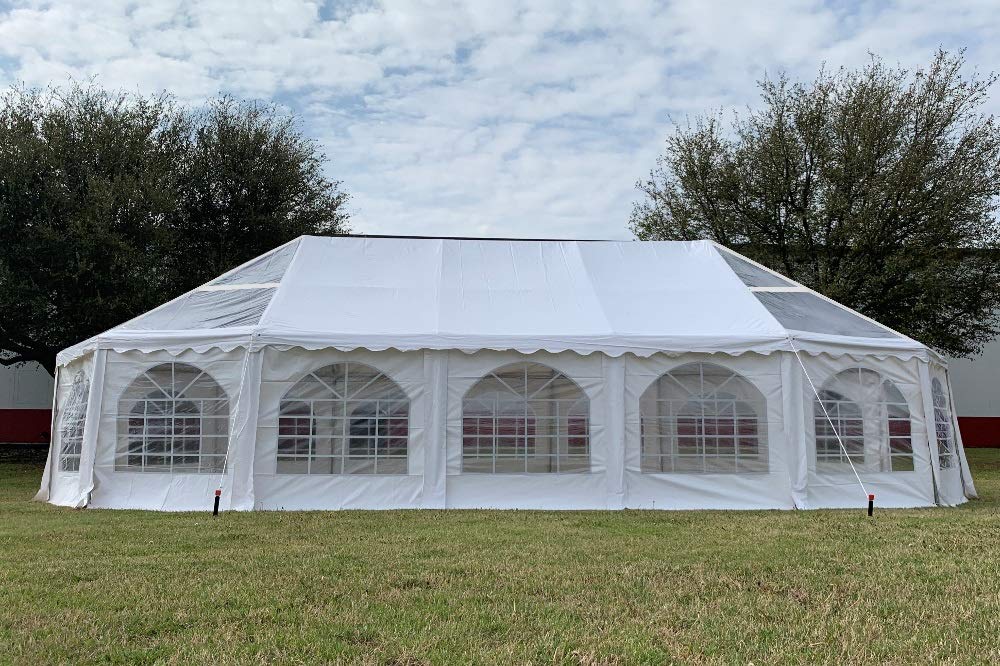 DELTA 40'x21' PVC Marquee Tents for Parties, Large Party Tent, Outdoor Wedding Tent, Heavy Duty Fire Retardard Waterproof Canopy, Carpas para Fiestas, Outdoor Event + Storage Bags DELTA